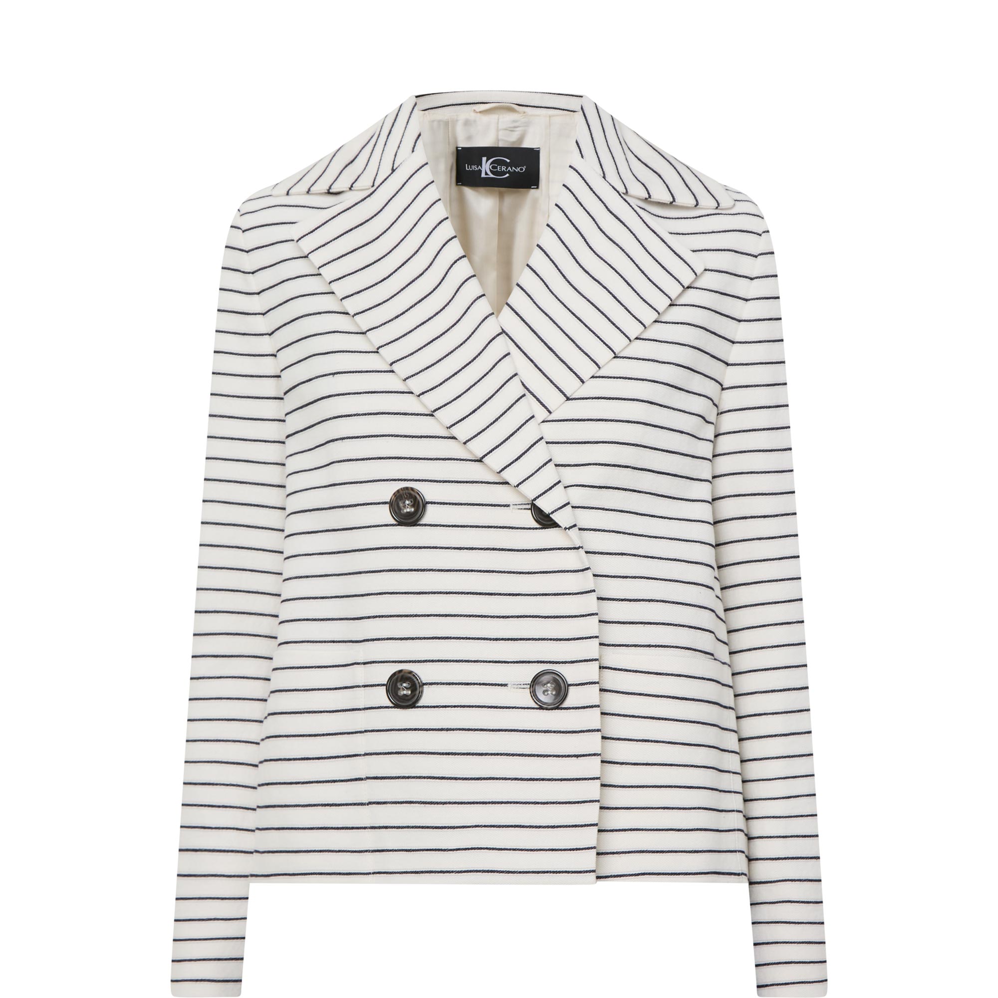 Striped Double Breasted Jacket