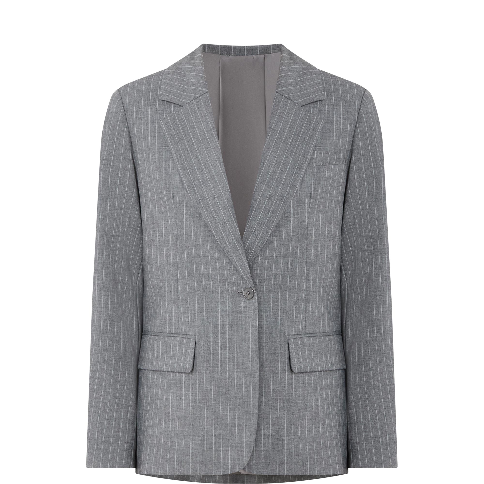 Tonia Pinstripe Single-Breasted Blazer