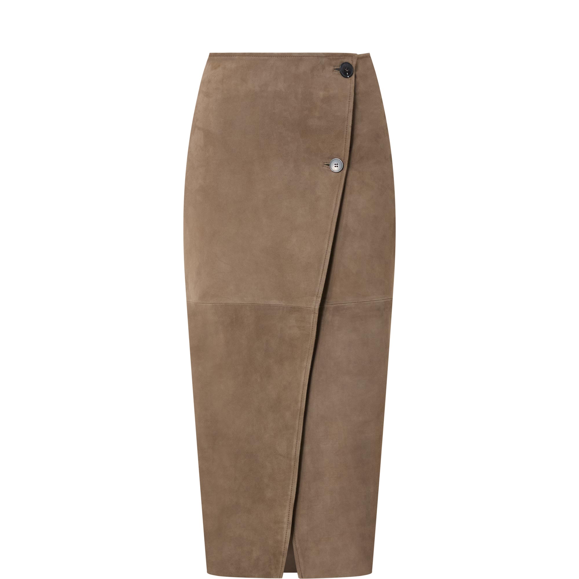 Jackie Suede Wrap Skirt