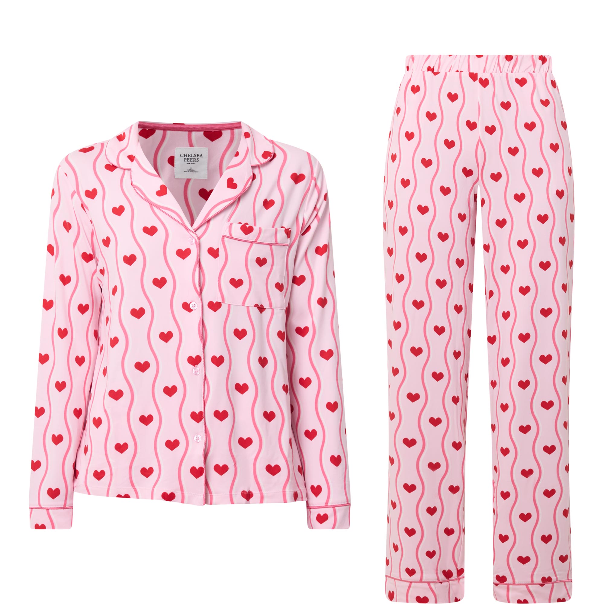 Classic Heart Wave Pyjama Set