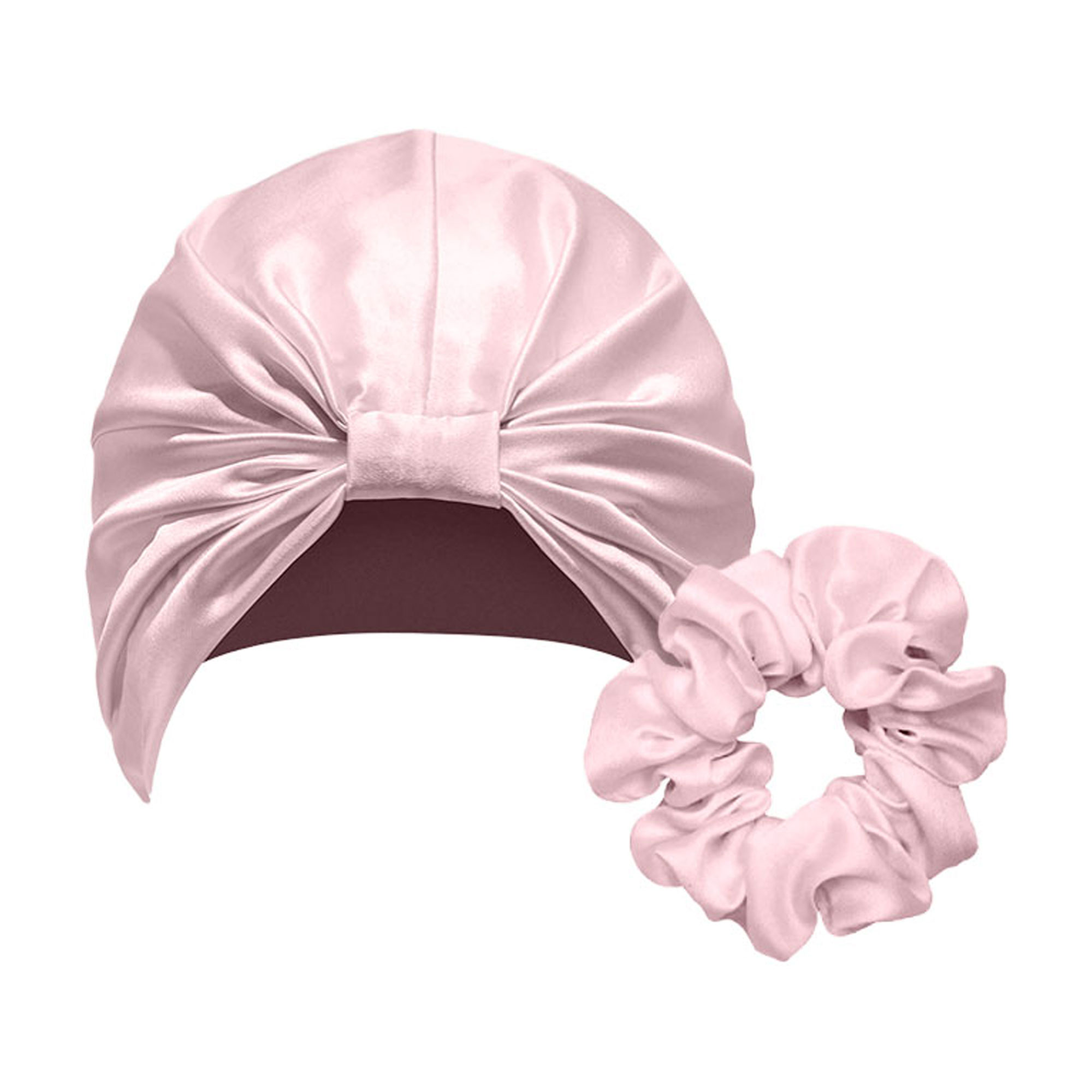 Mulberry Silk Turban & Scrunchie Gift Set