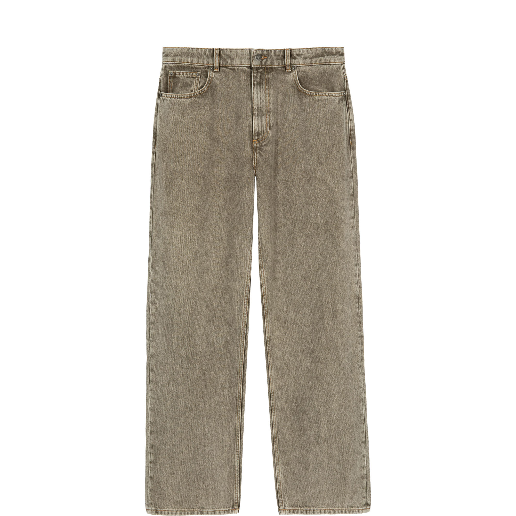 Washed Straight Leg Jeans