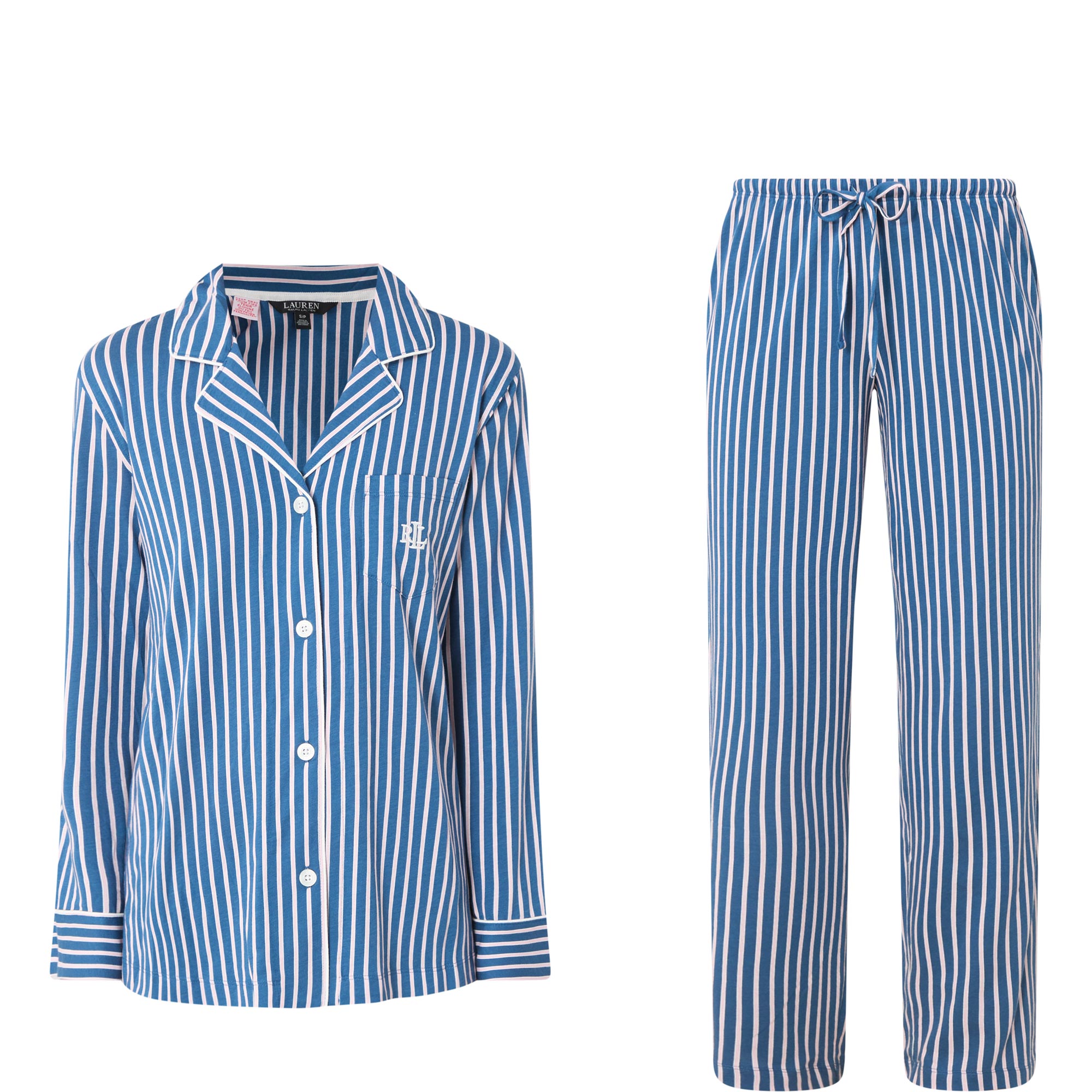Monogram Logo Striped Pyjama Set