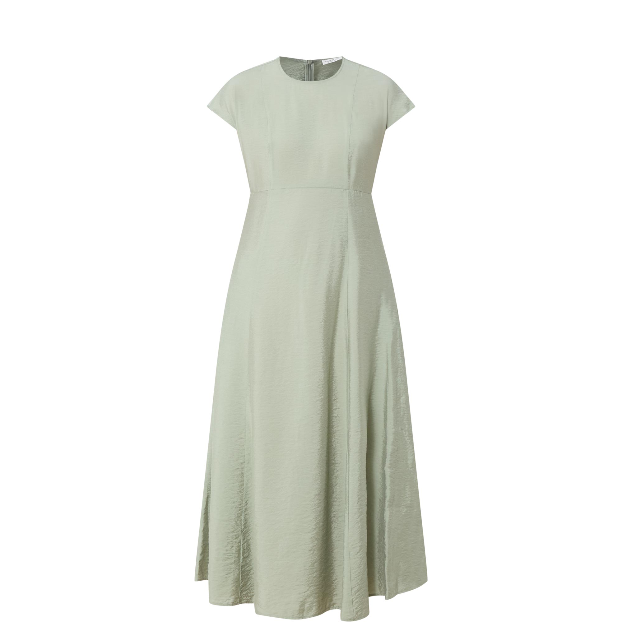 Crinkle Pocket Flared Dress