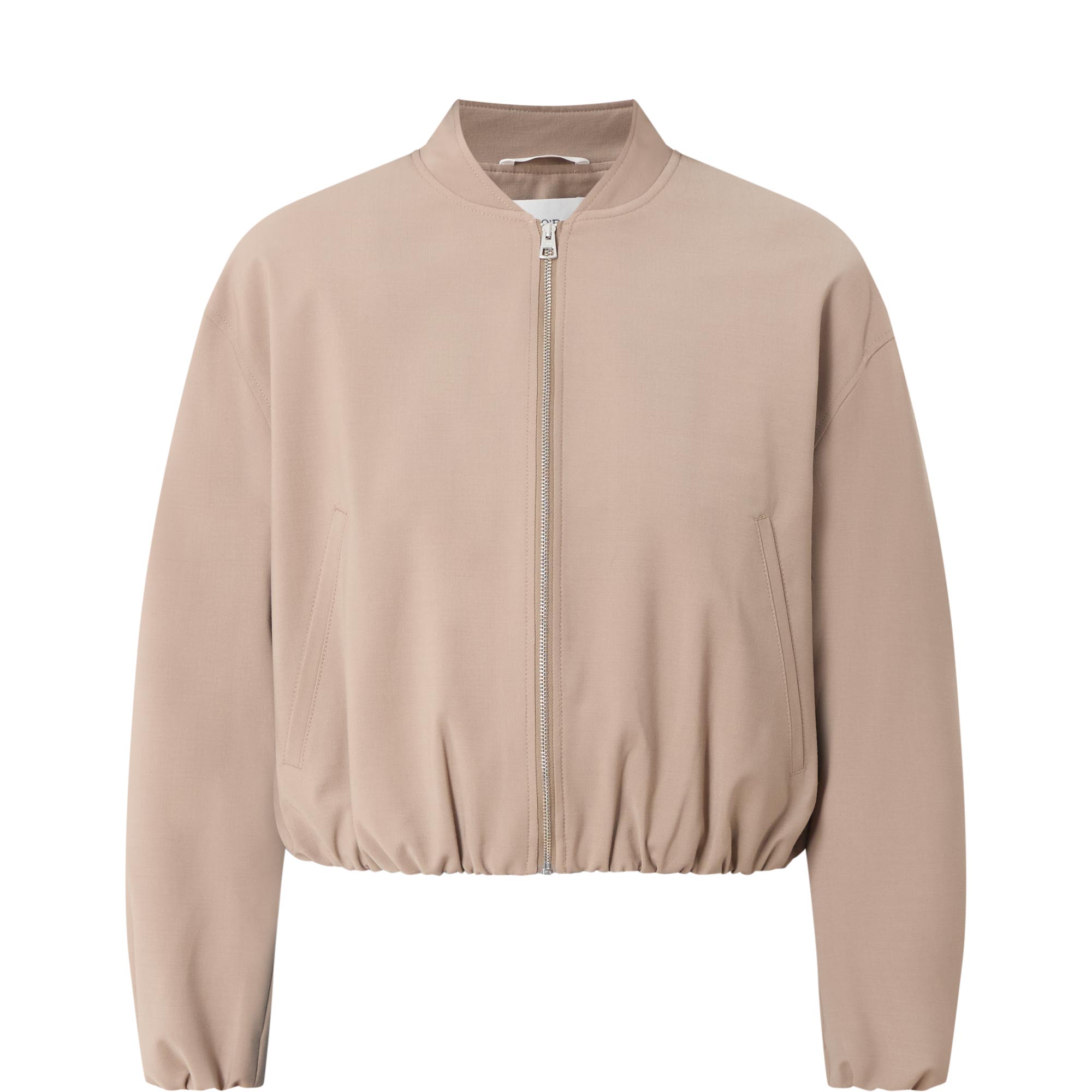 Blouson Cropped Bomber Jacket