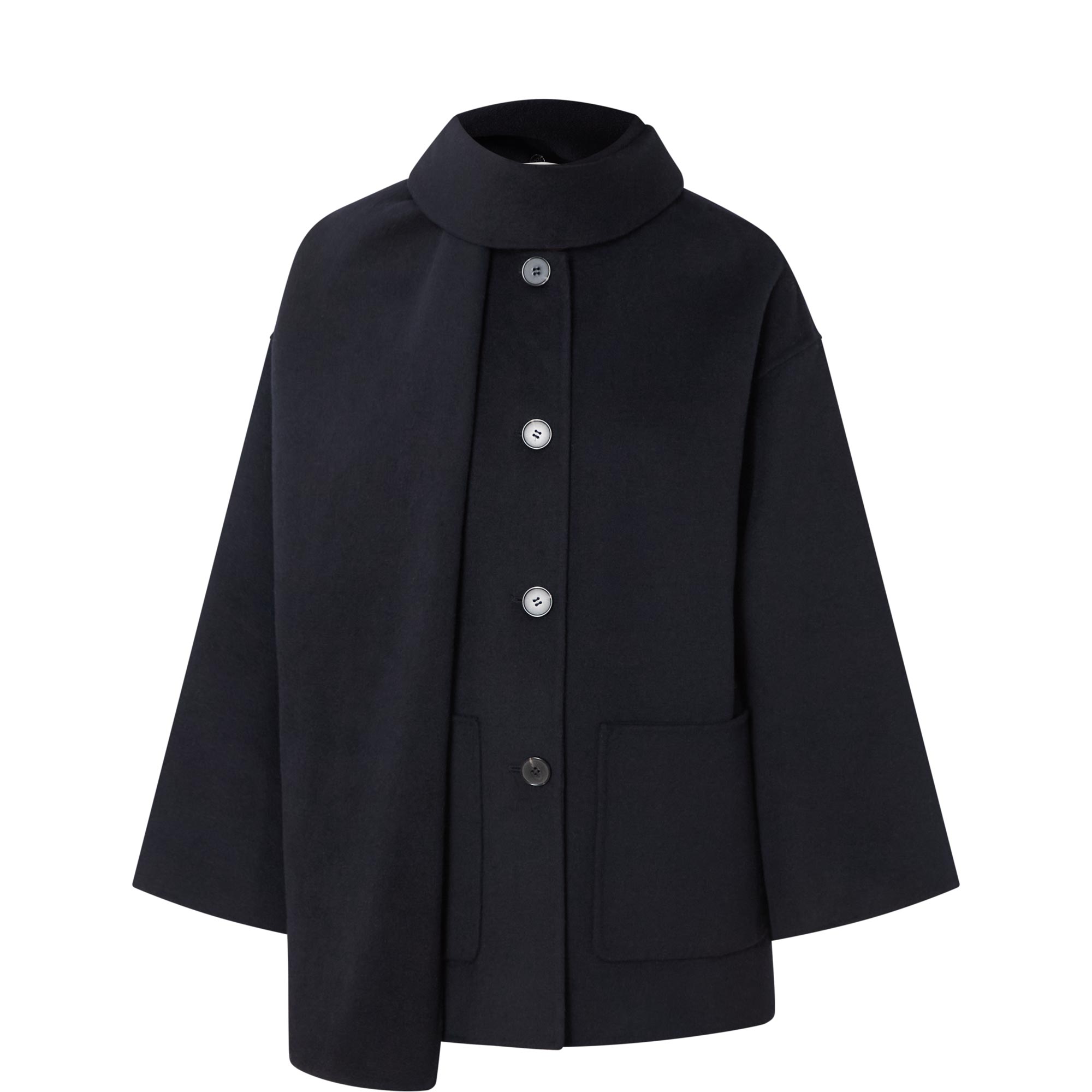 Patch Pocket Collarless Jacket