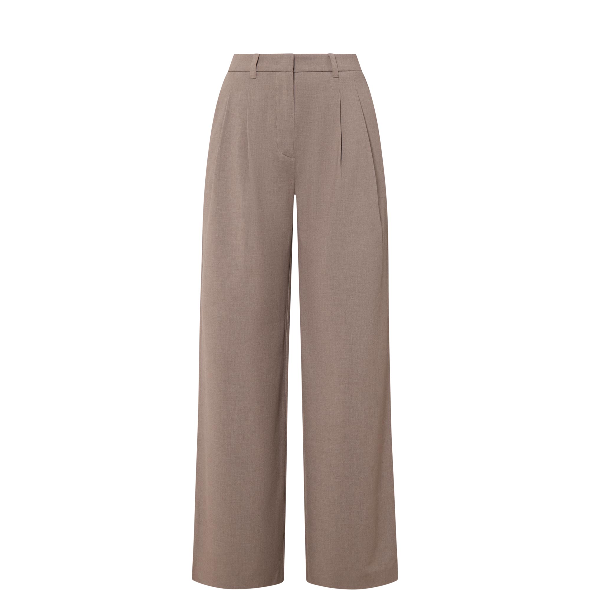 Pleated Wide Leg Trousers