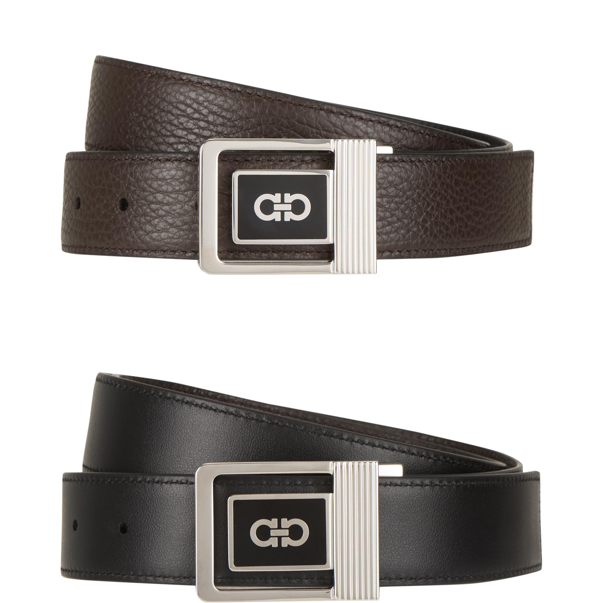 Mulfo Logo Adjustable Leather Belt