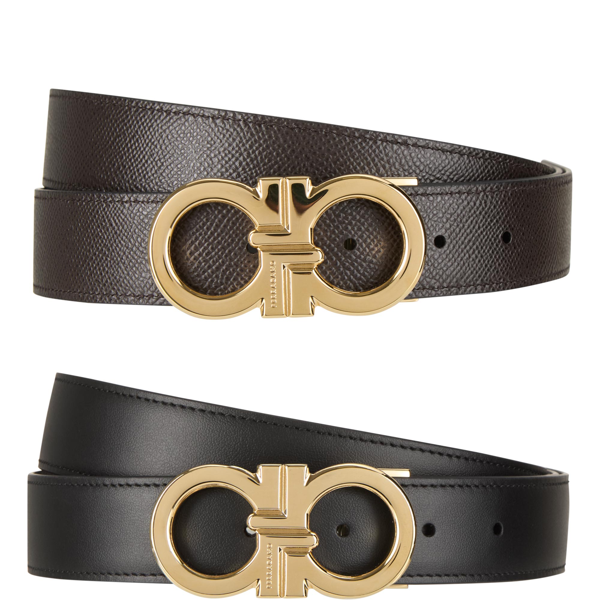 Score Logo Adjustable Leather Belt