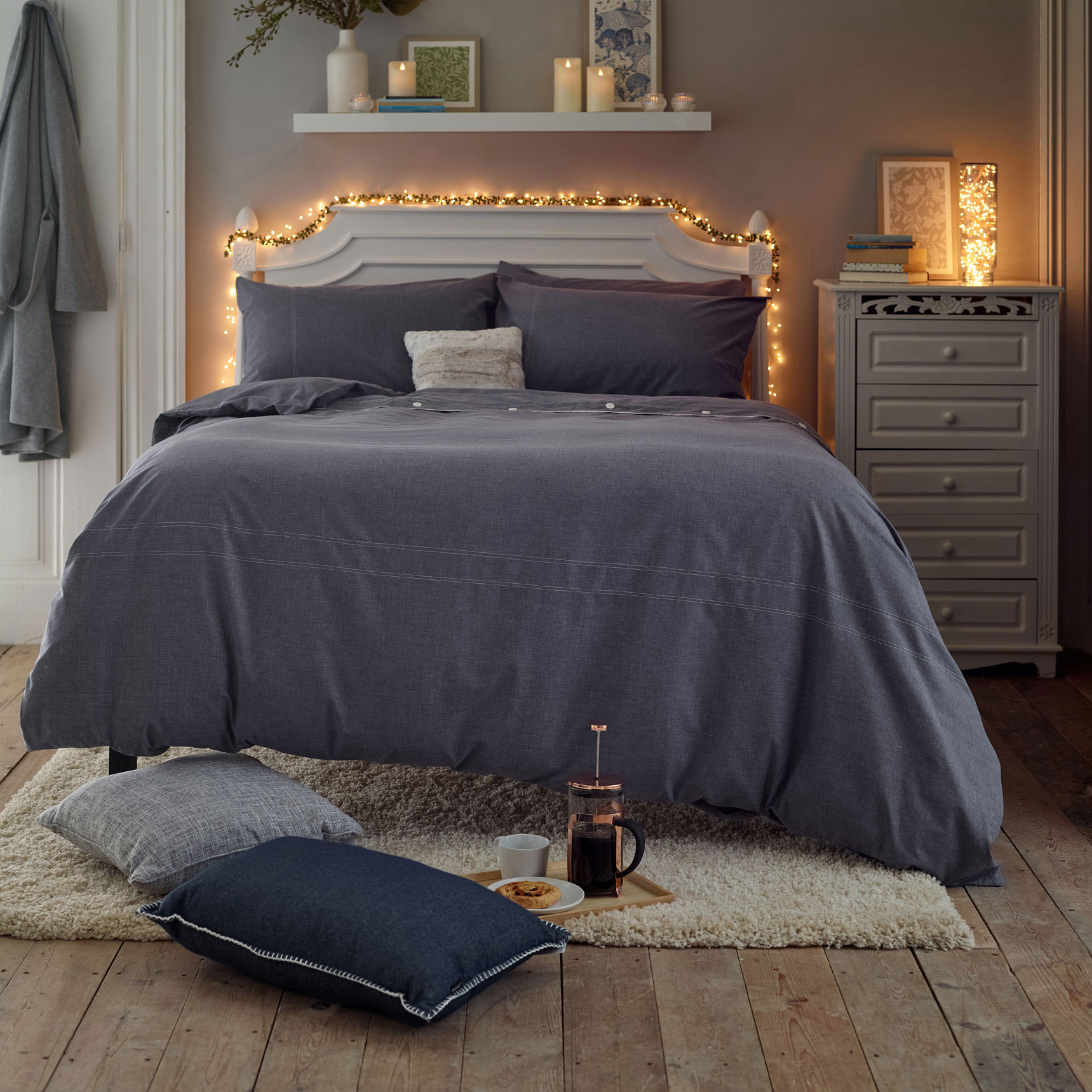 Southwick Melange Coordinated Bedding Navy