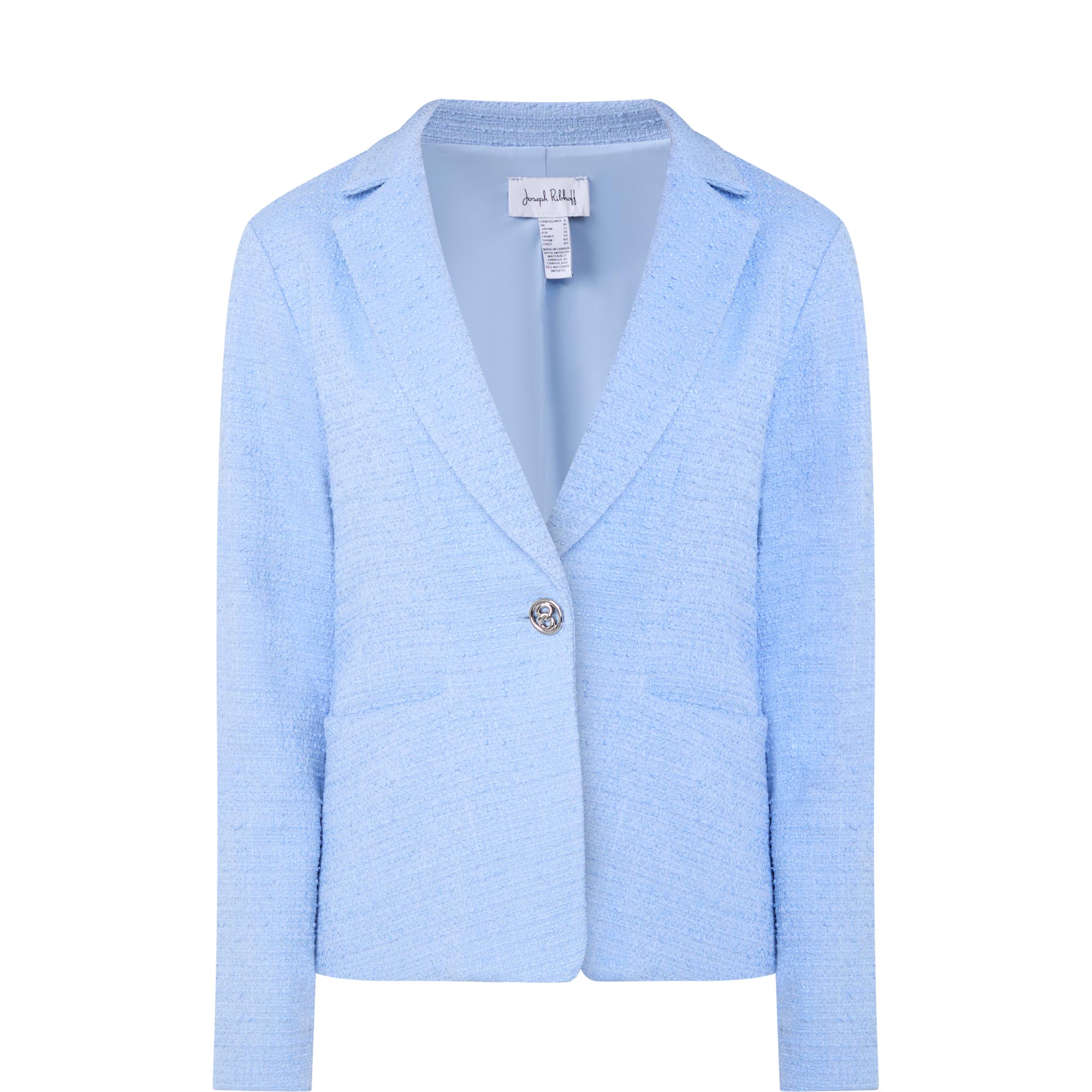 Boucl&eacute; Single Breasted Blazer