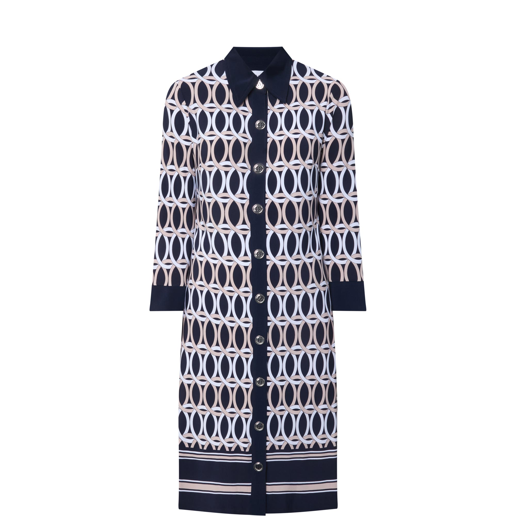 Printed Mini Shirt Dress