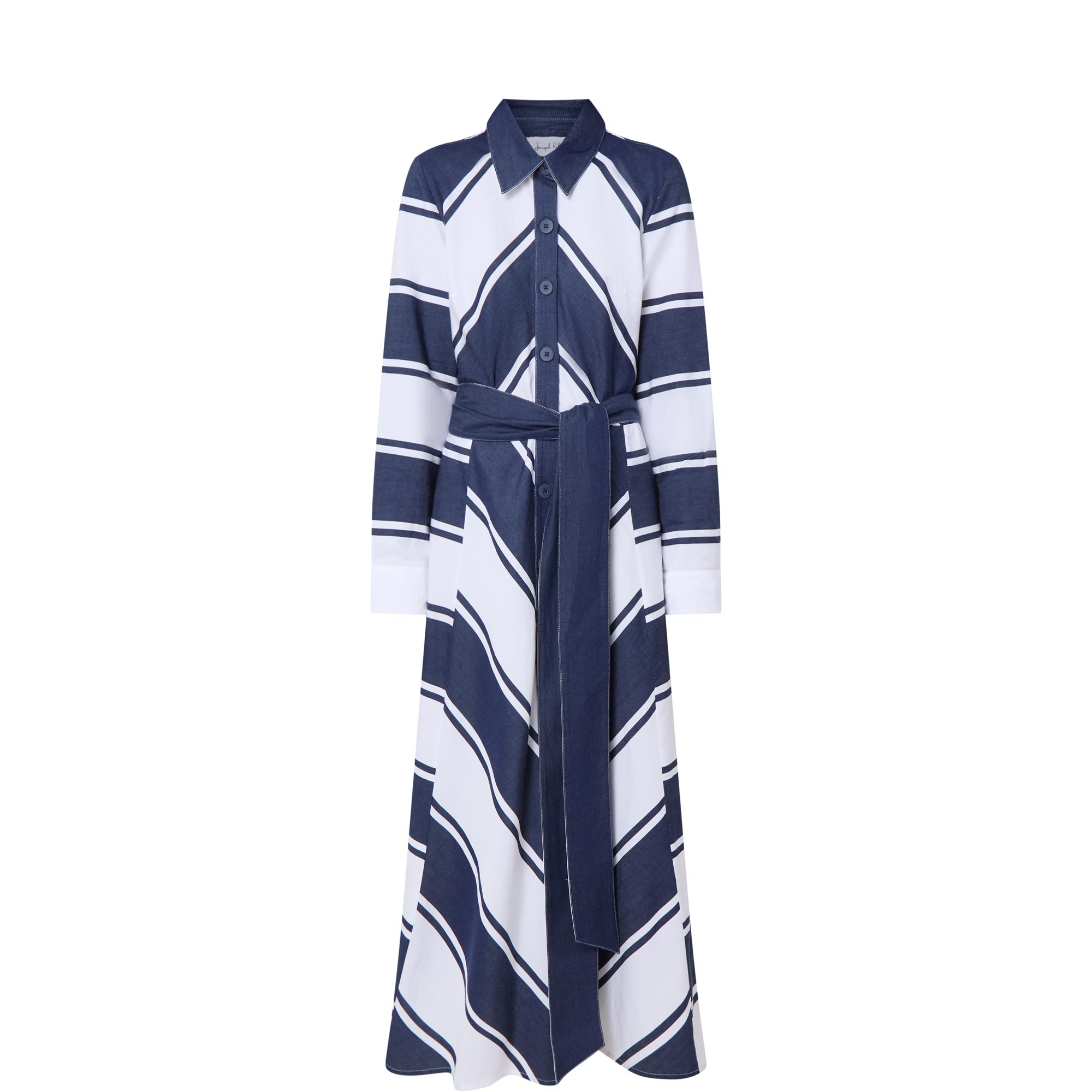 Chevron Stripe Shirt Dress
