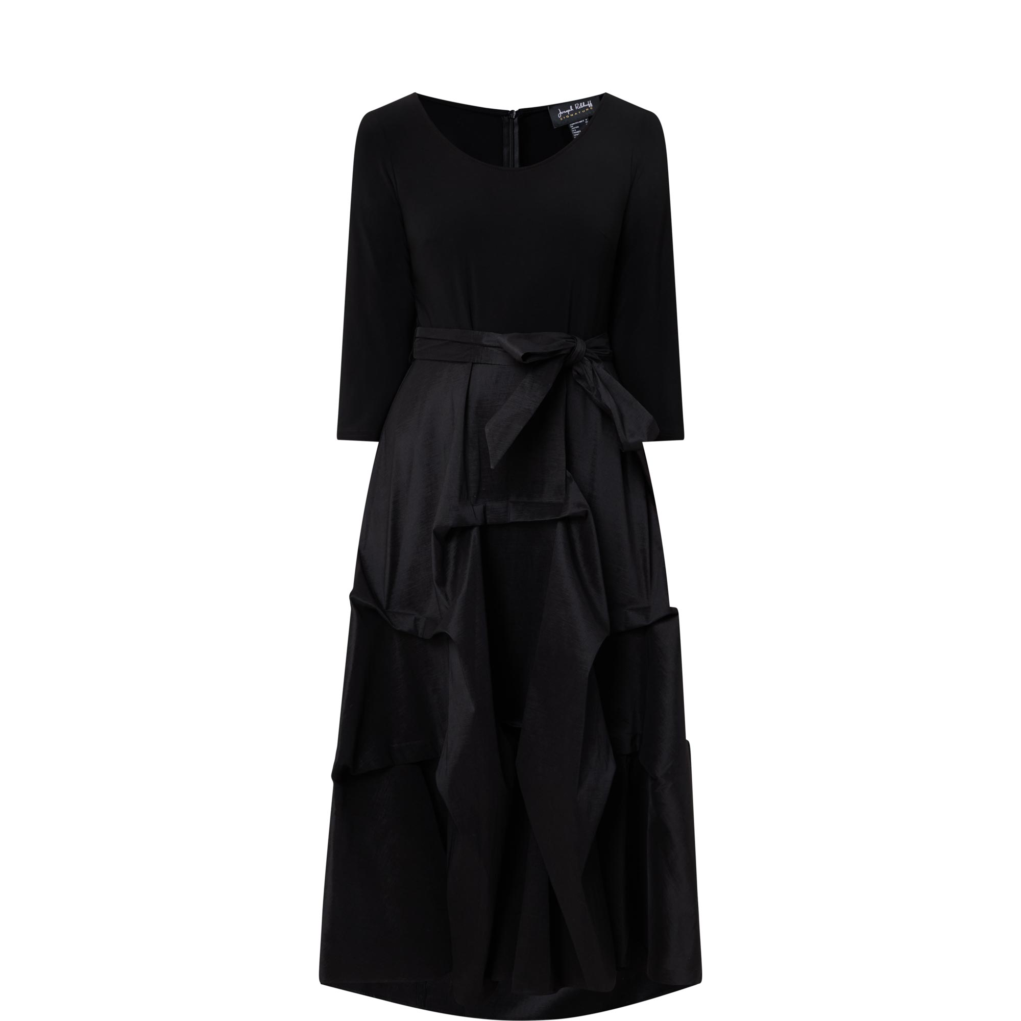 Taffeta Fit-And-Flare Dress