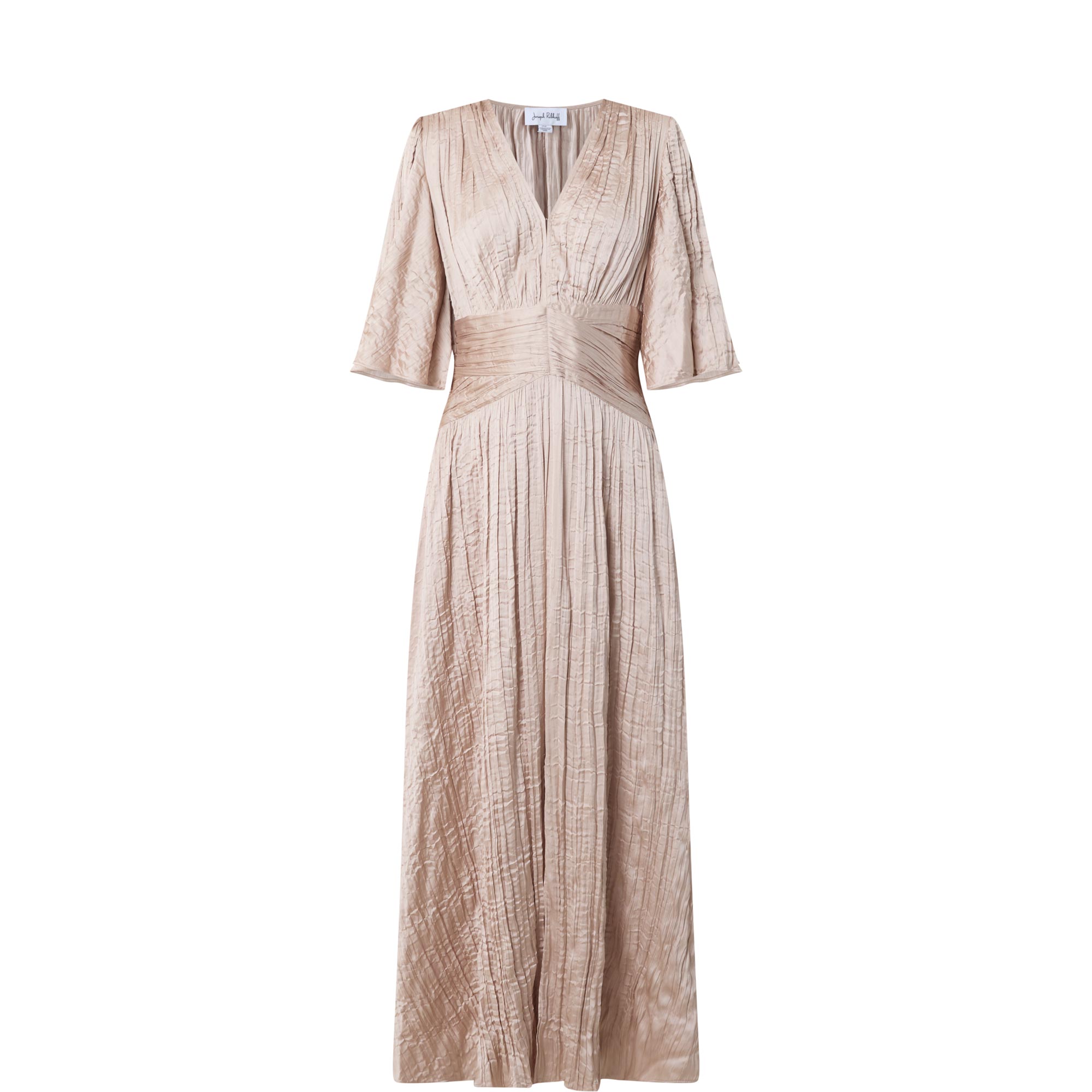 Pliss&eacute; Flared Dress