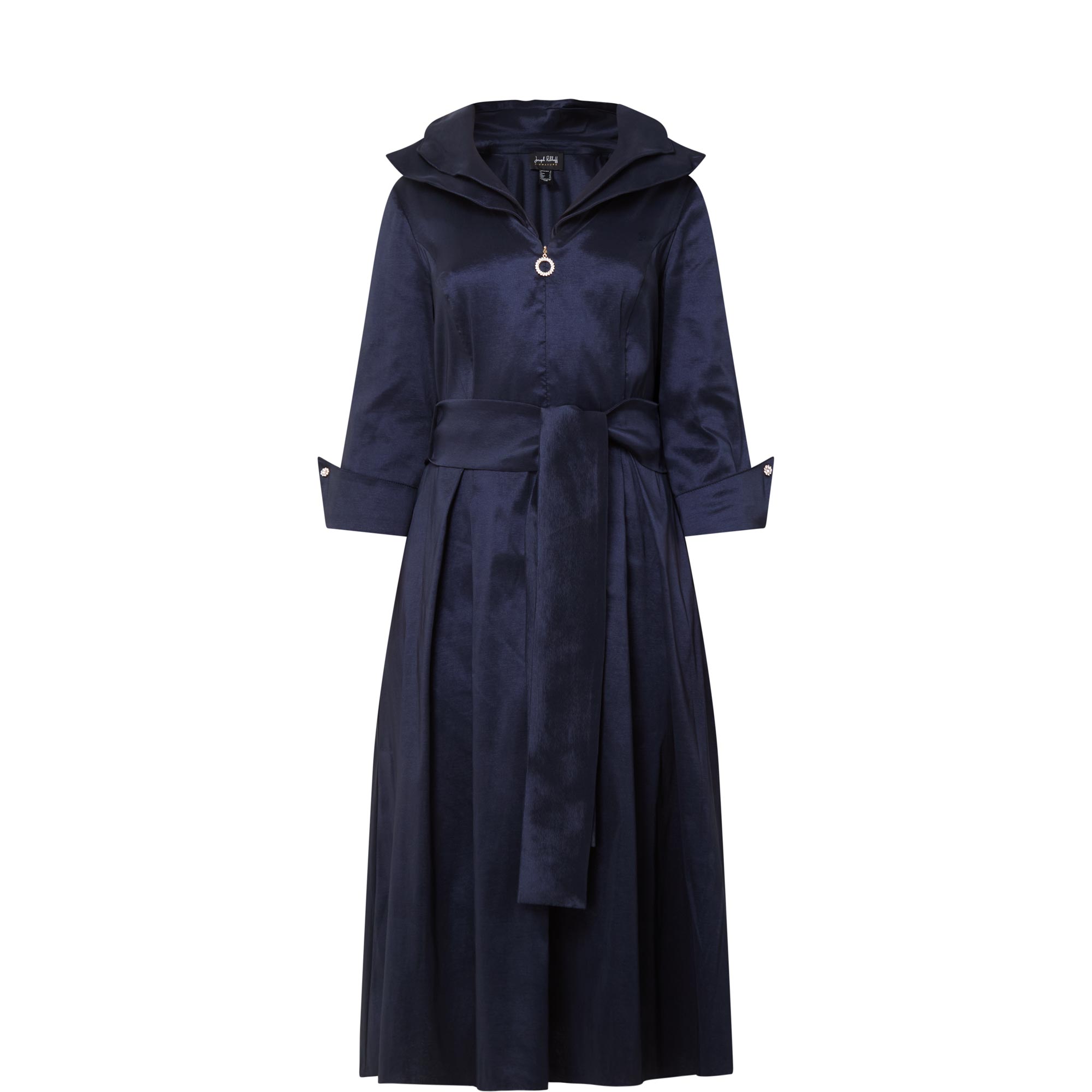 Belted Pleated Dress