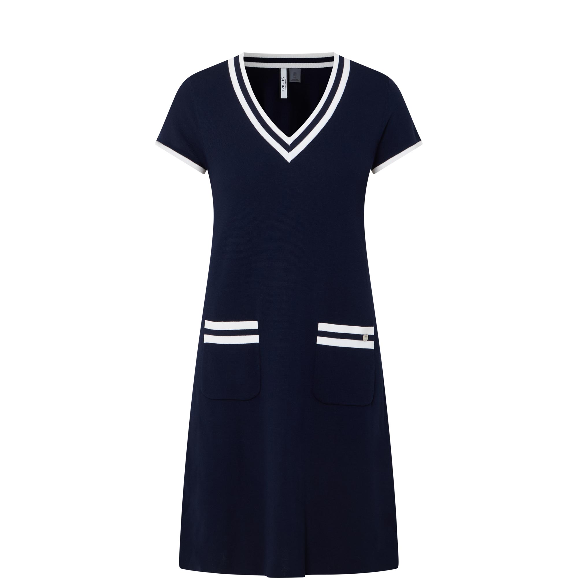 Contrast Trim Knitted Dress