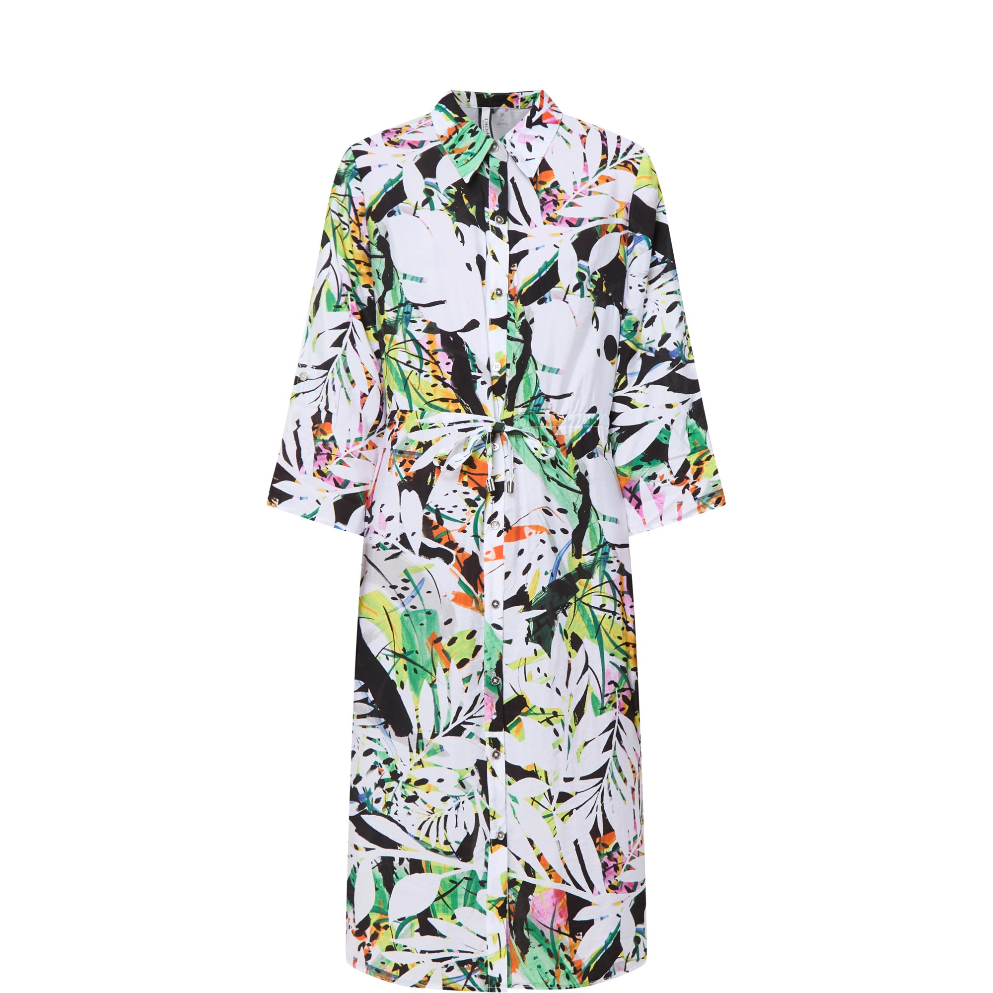 Tropical Shirt Dress