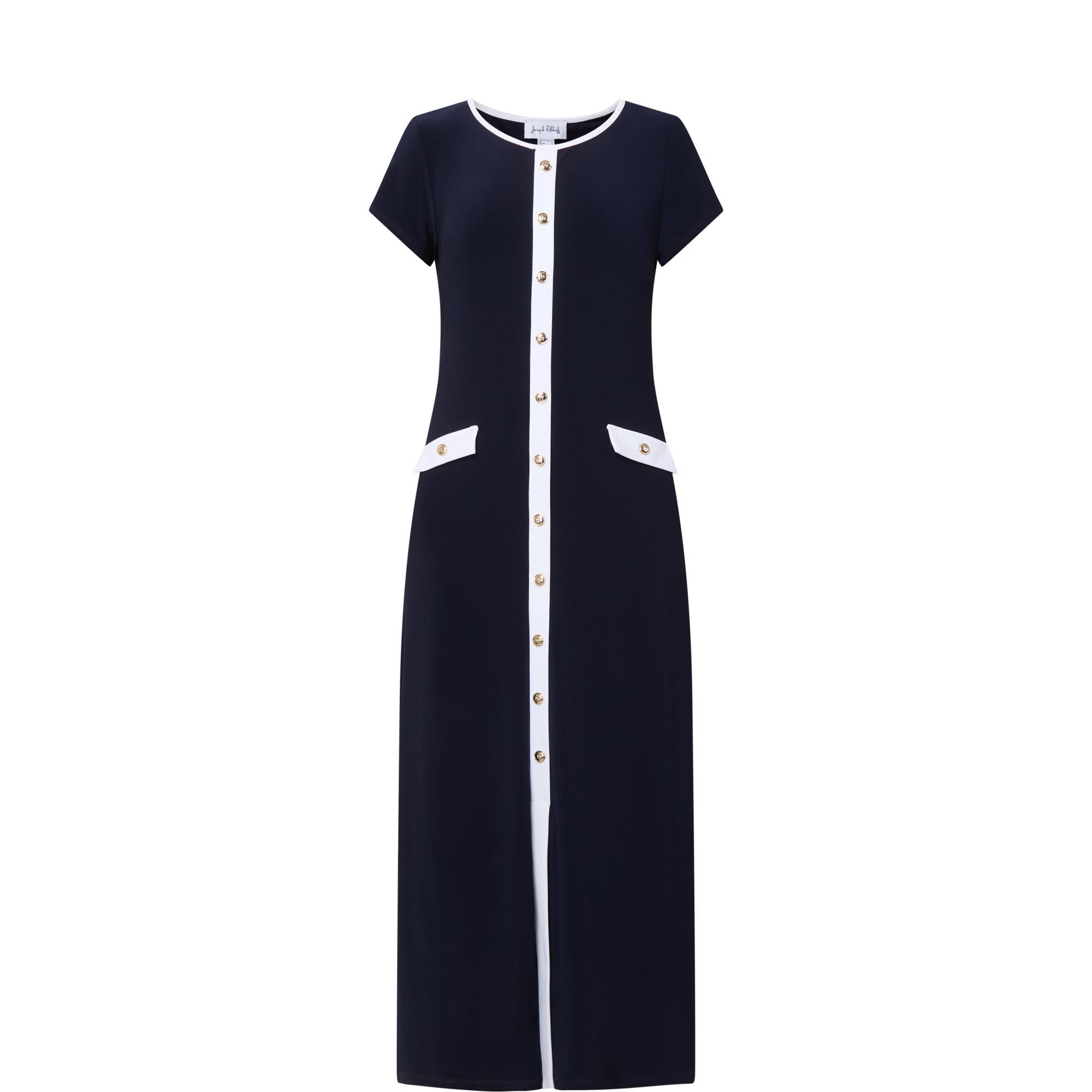 Contrast Shirt Dress