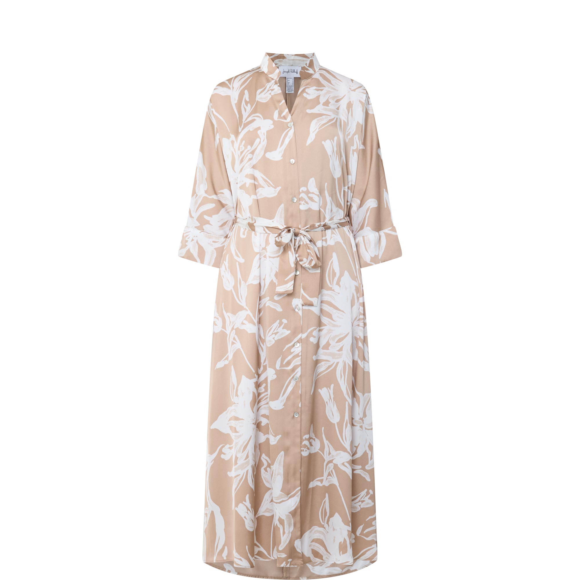 Floral Belted Shirt Dress