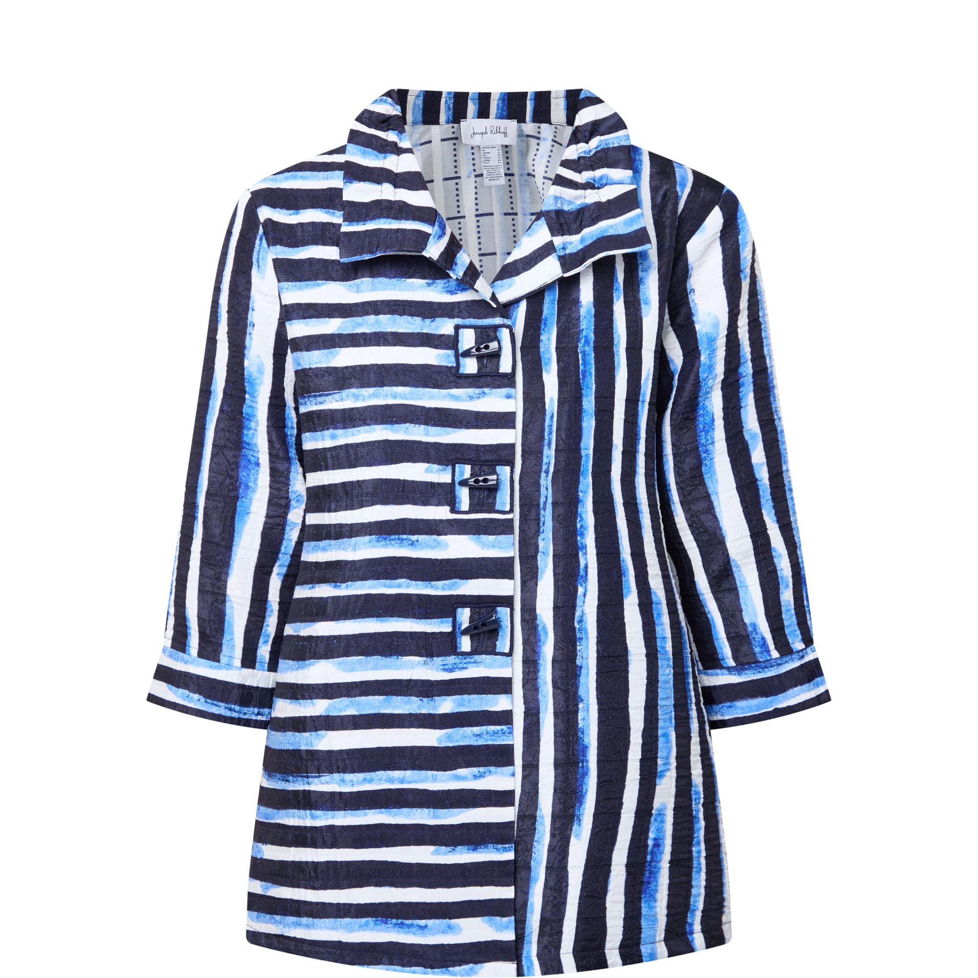 Striped Graphic Blazer