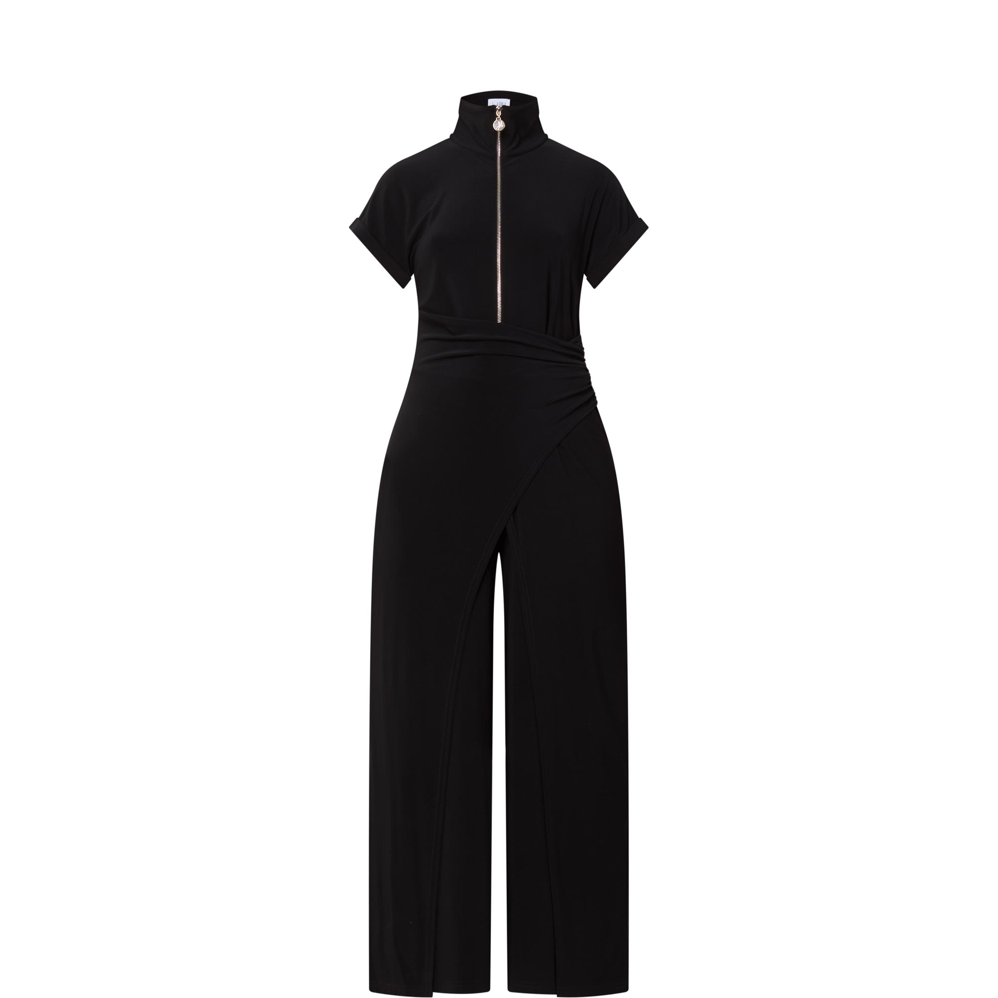 Cropped Wrap Jumpsuit