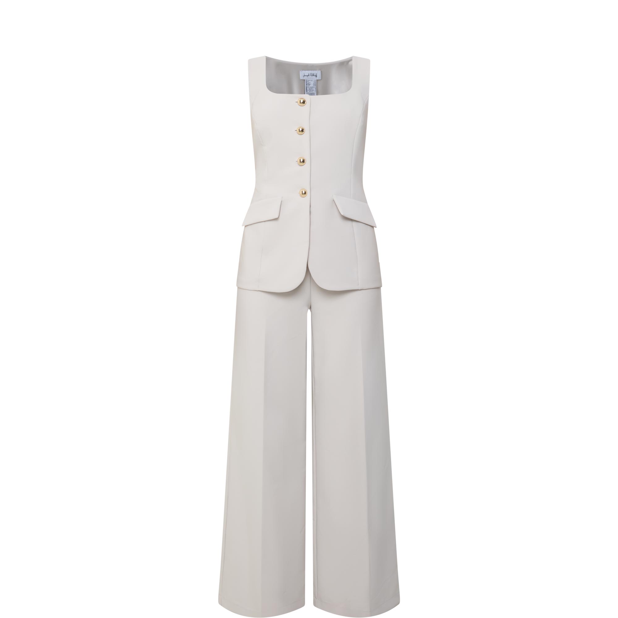 Waistcoat Wide Leg Jumpsuit