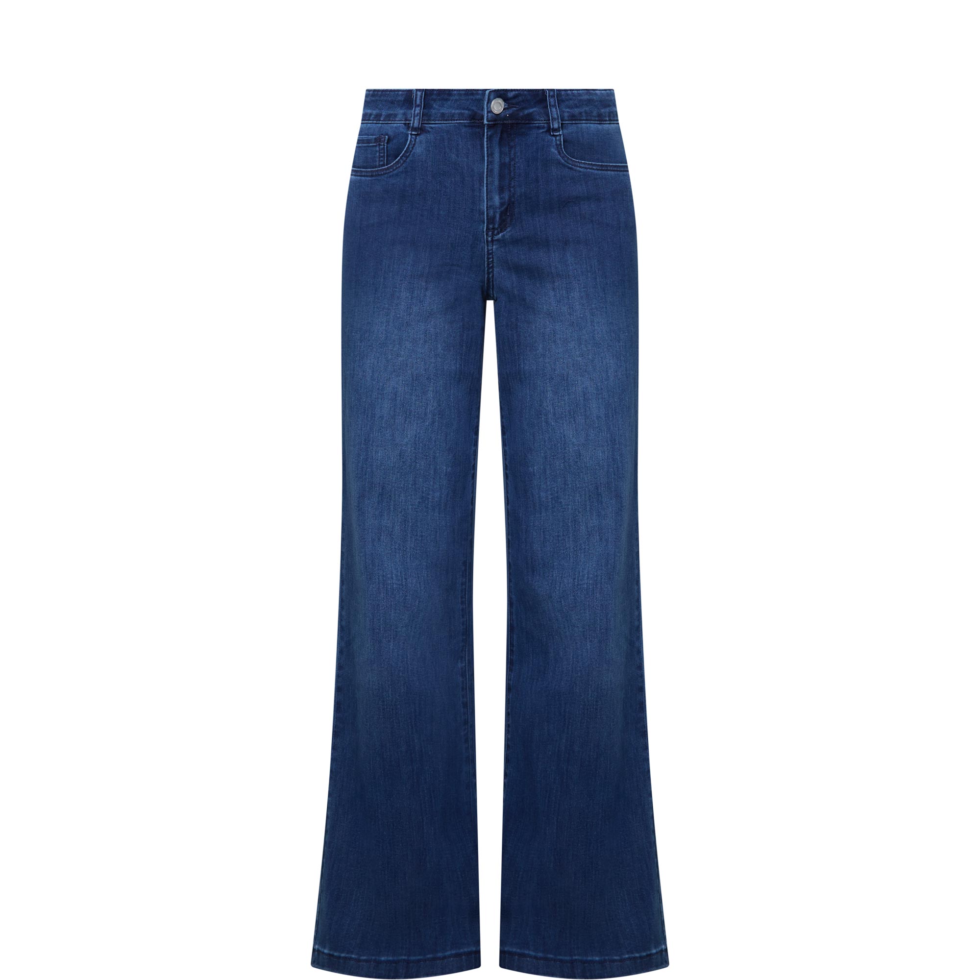 Mid-Rise Straight Leg Jeans