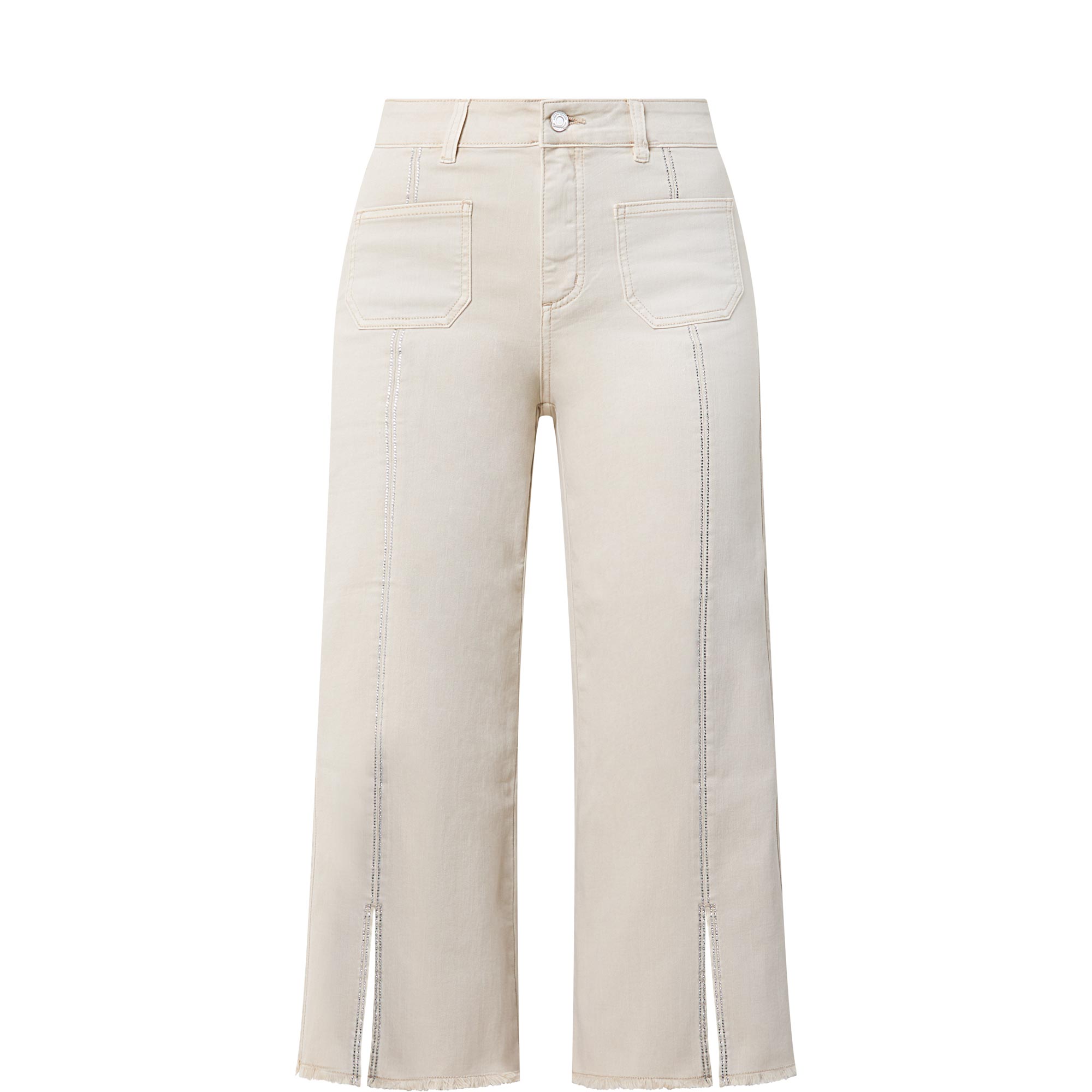 Cropped Wide Leg Jeans