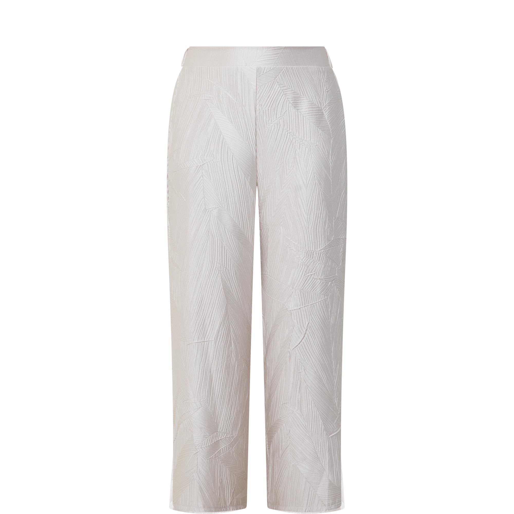 Textured Wide Leg Trousers