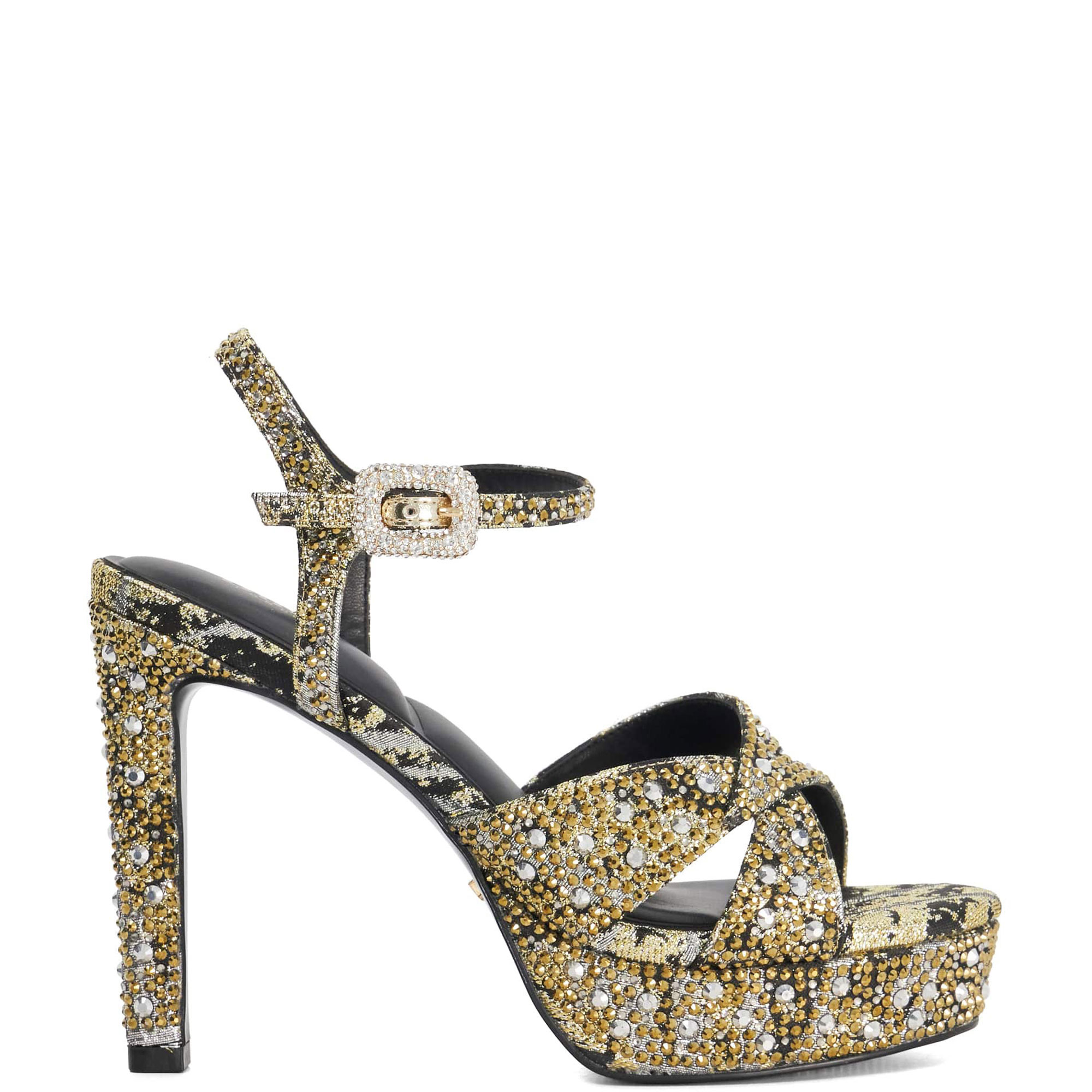 Mayve Embellished Platform Heels