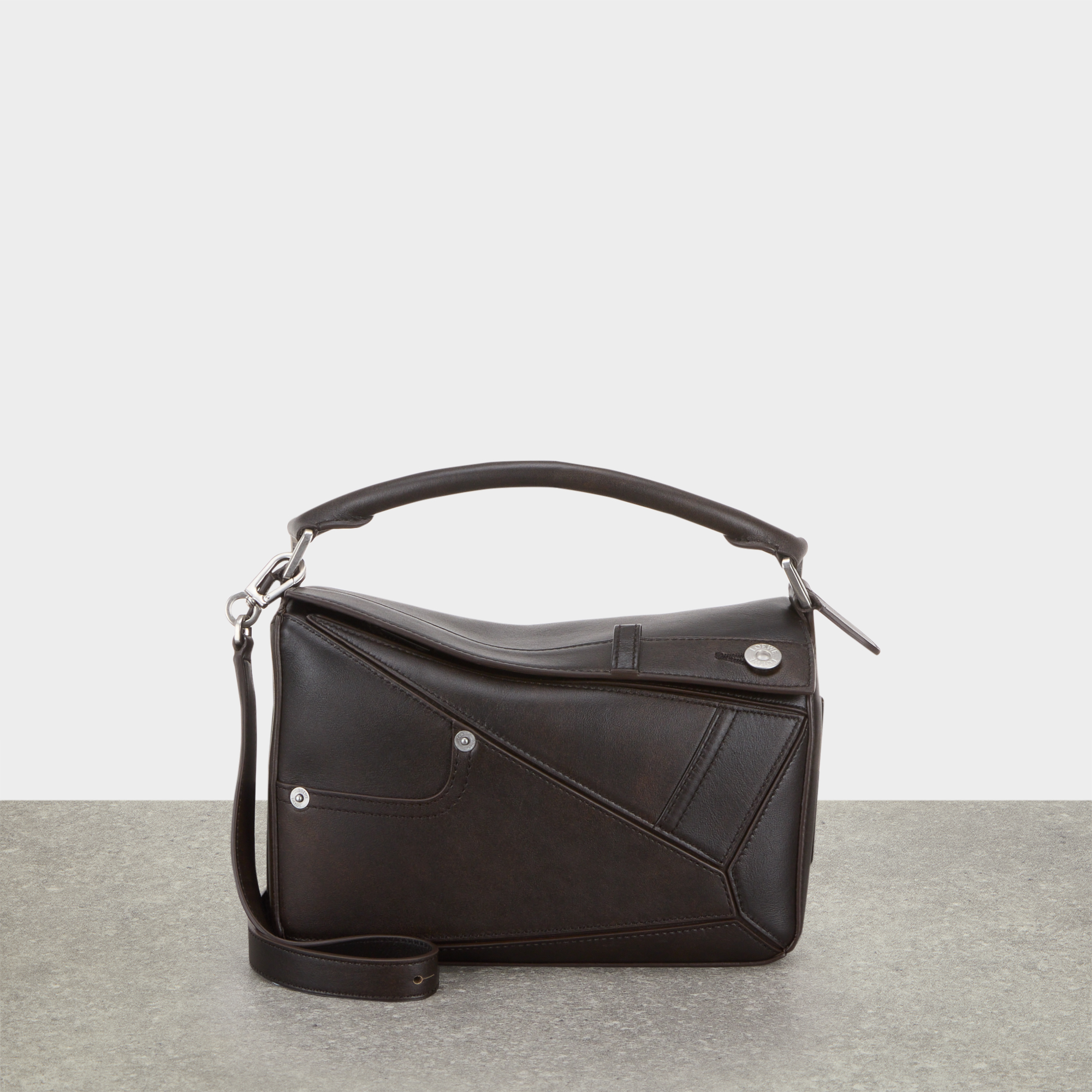 Puzzle Small Pocket Leather Crossbody Bag