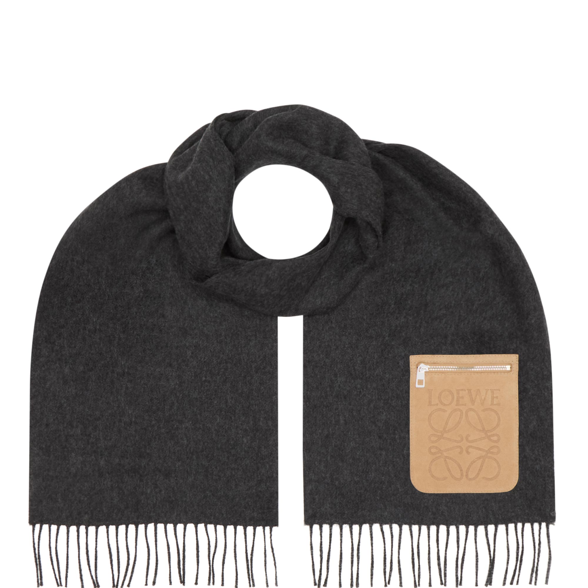 Zip Pocket Anagram Logo Scarf