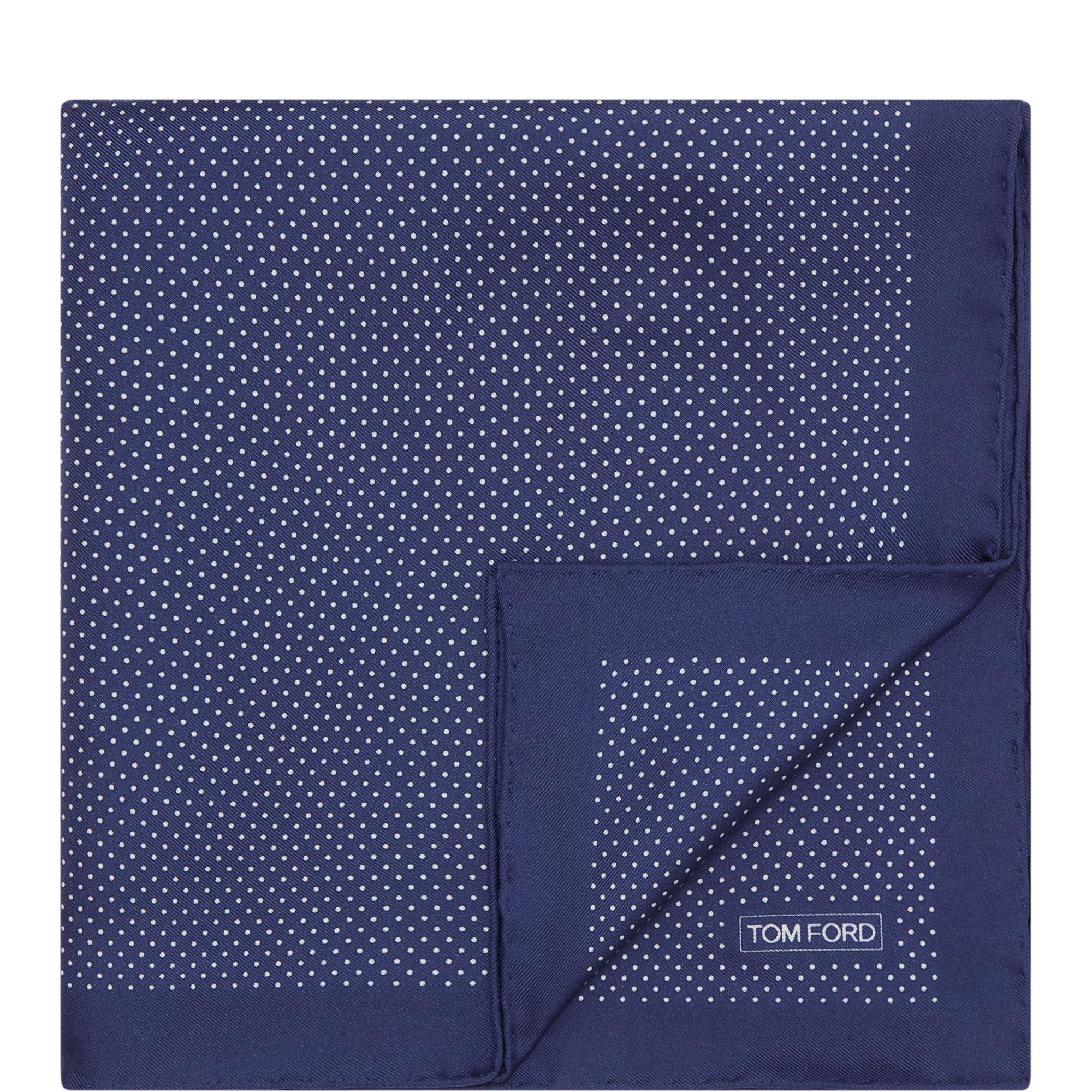 Logo Dotted Silk Pocket Square