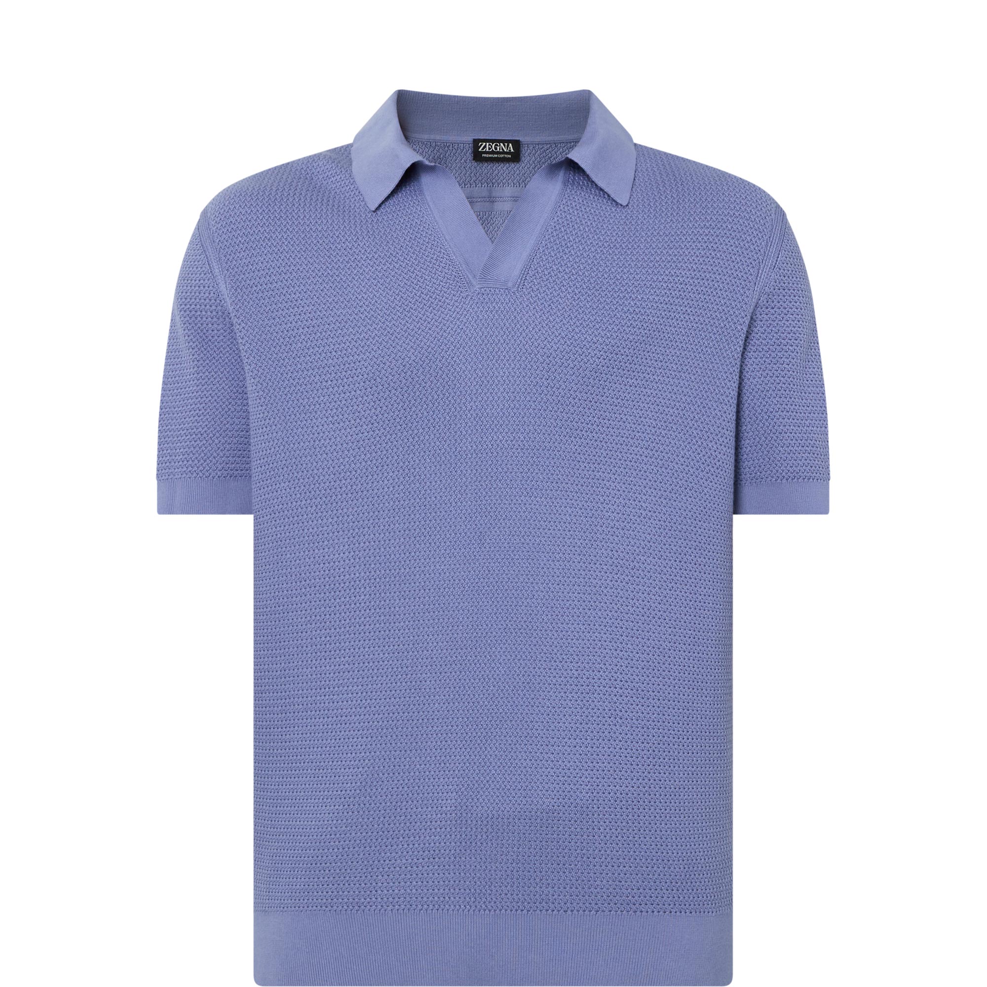 Open Placket Polo Shirt