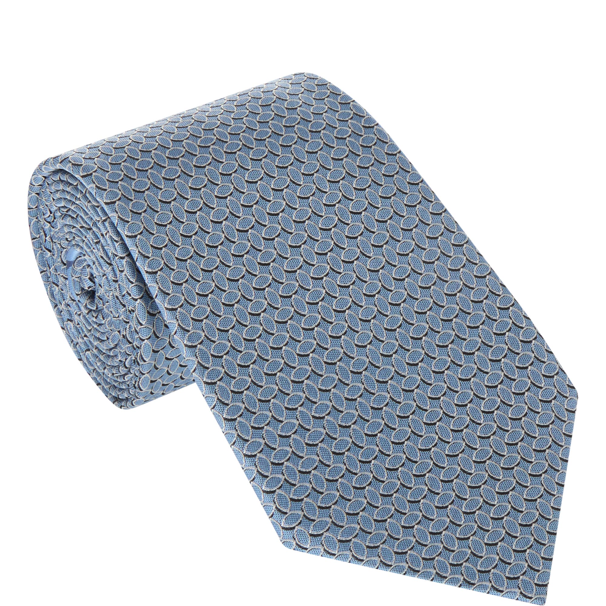 Oval Print Silk Tie