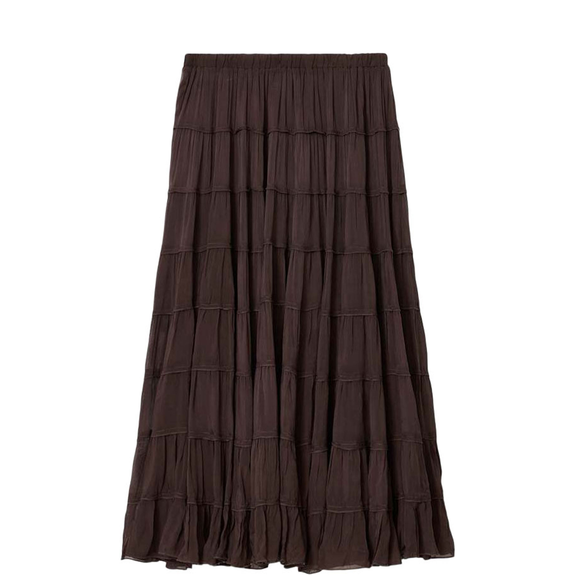 Eva Tiered Flared Skirt