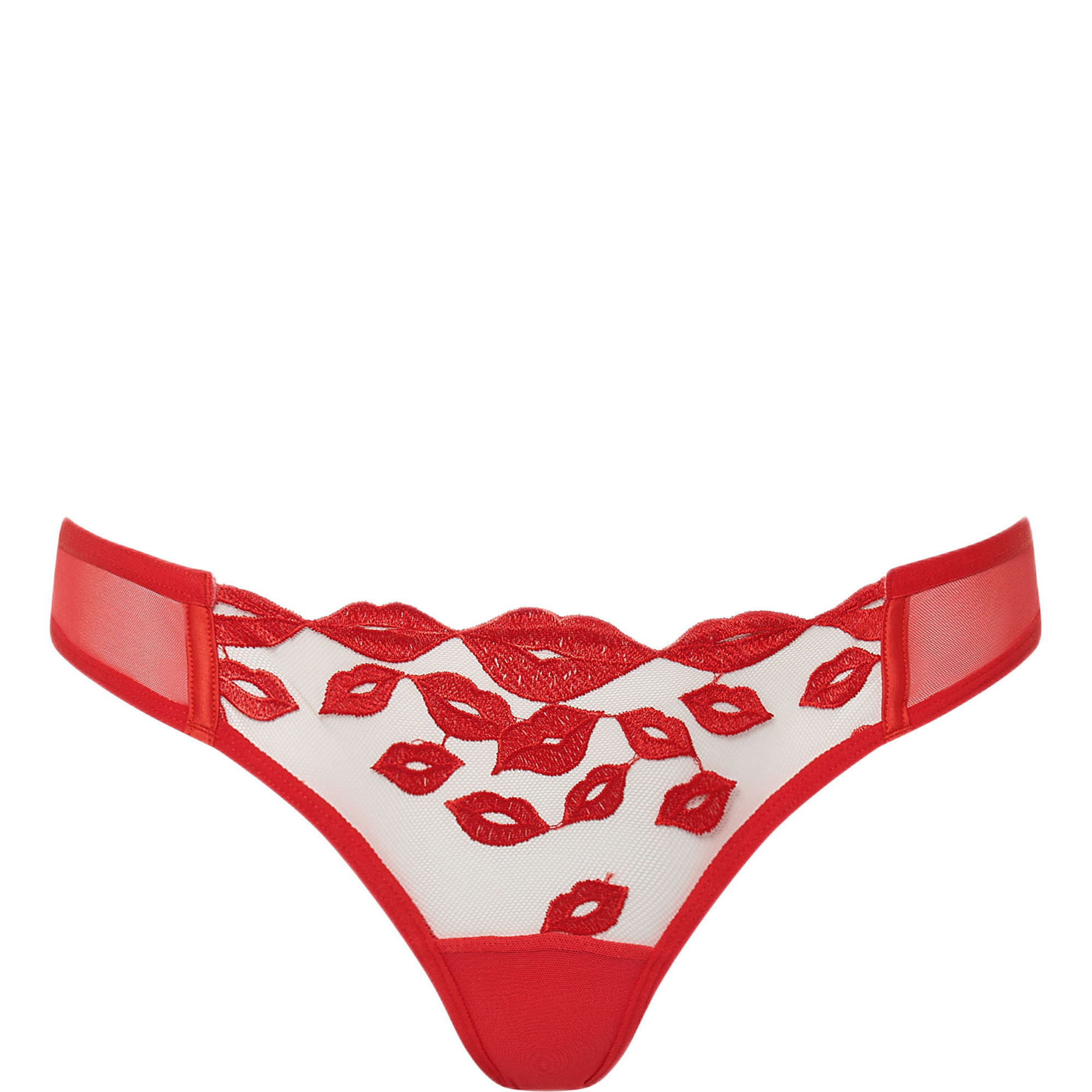 Marian Red Lip Sheer Briefs