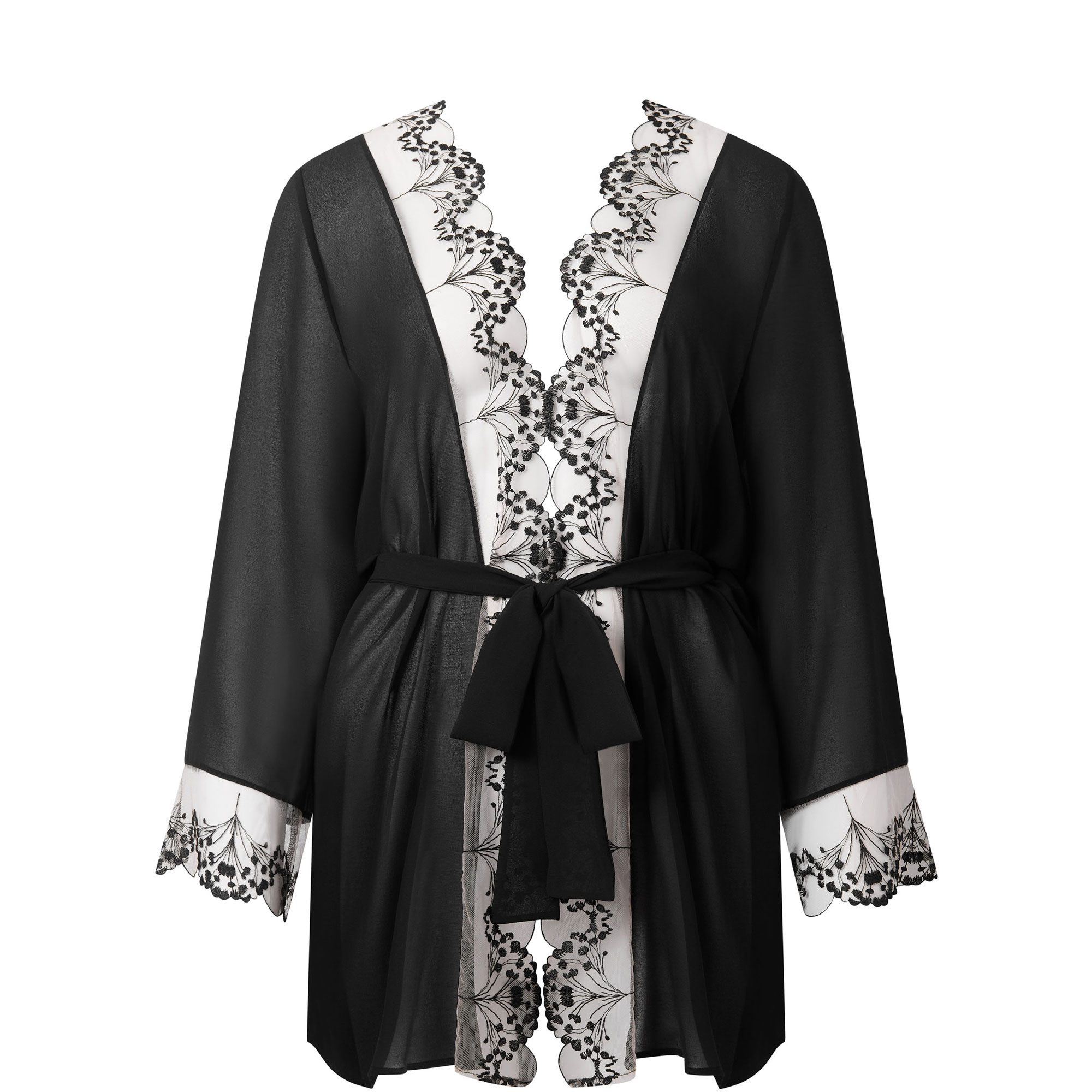 Marisa Lace Trim Kimono