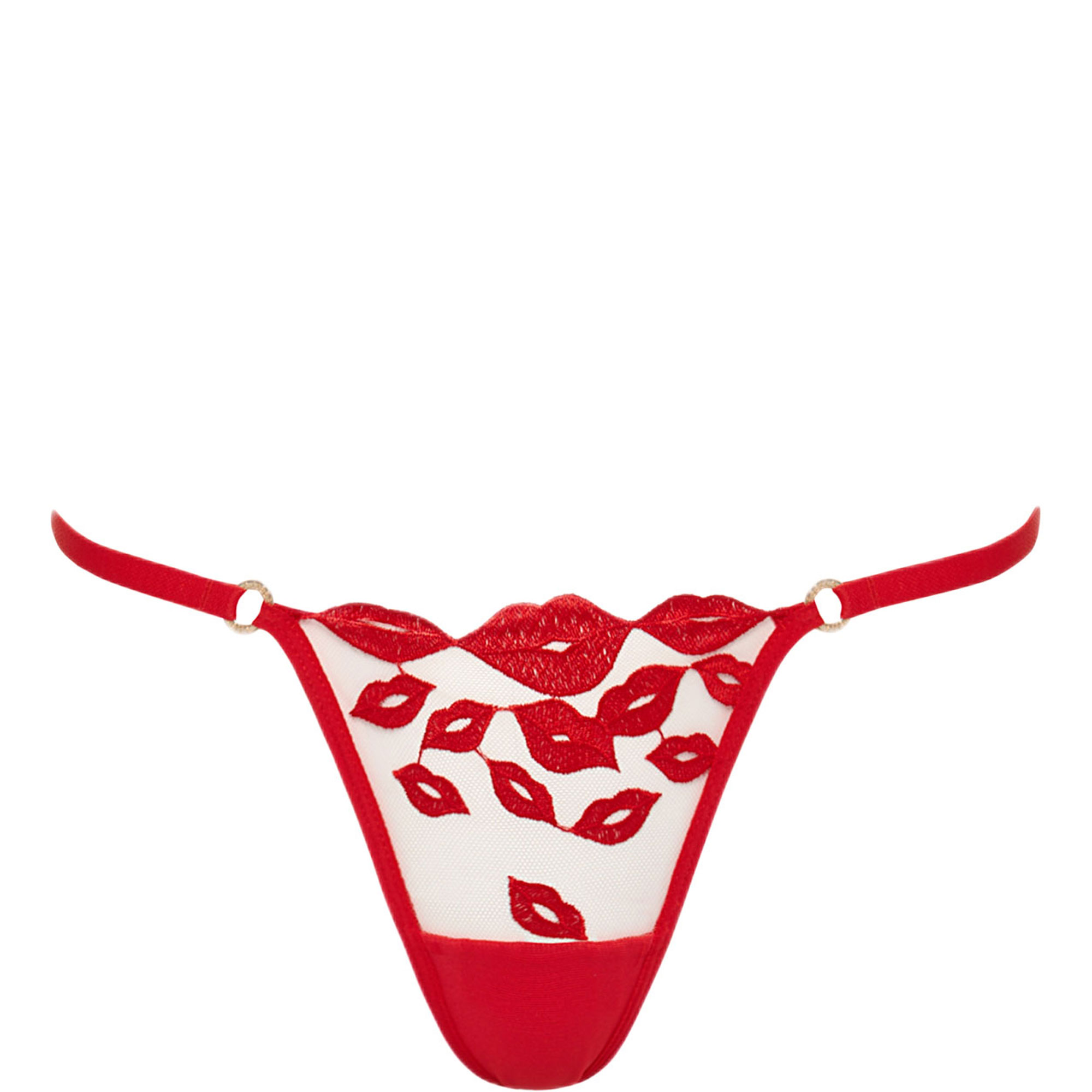 Marian Red Lip Sheer Thong