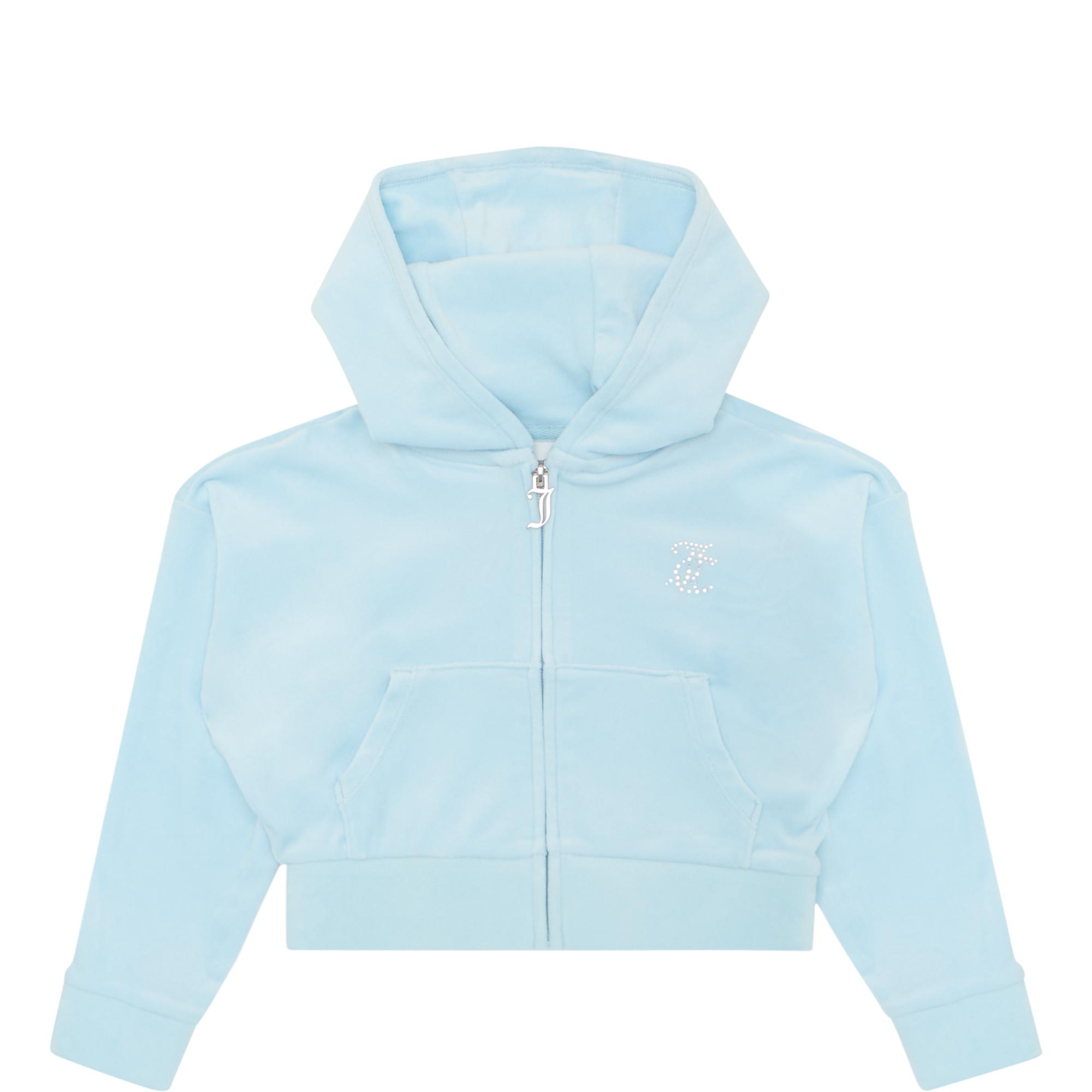 Diamant&eacute; Logo Cropped Zip Sweatshirt