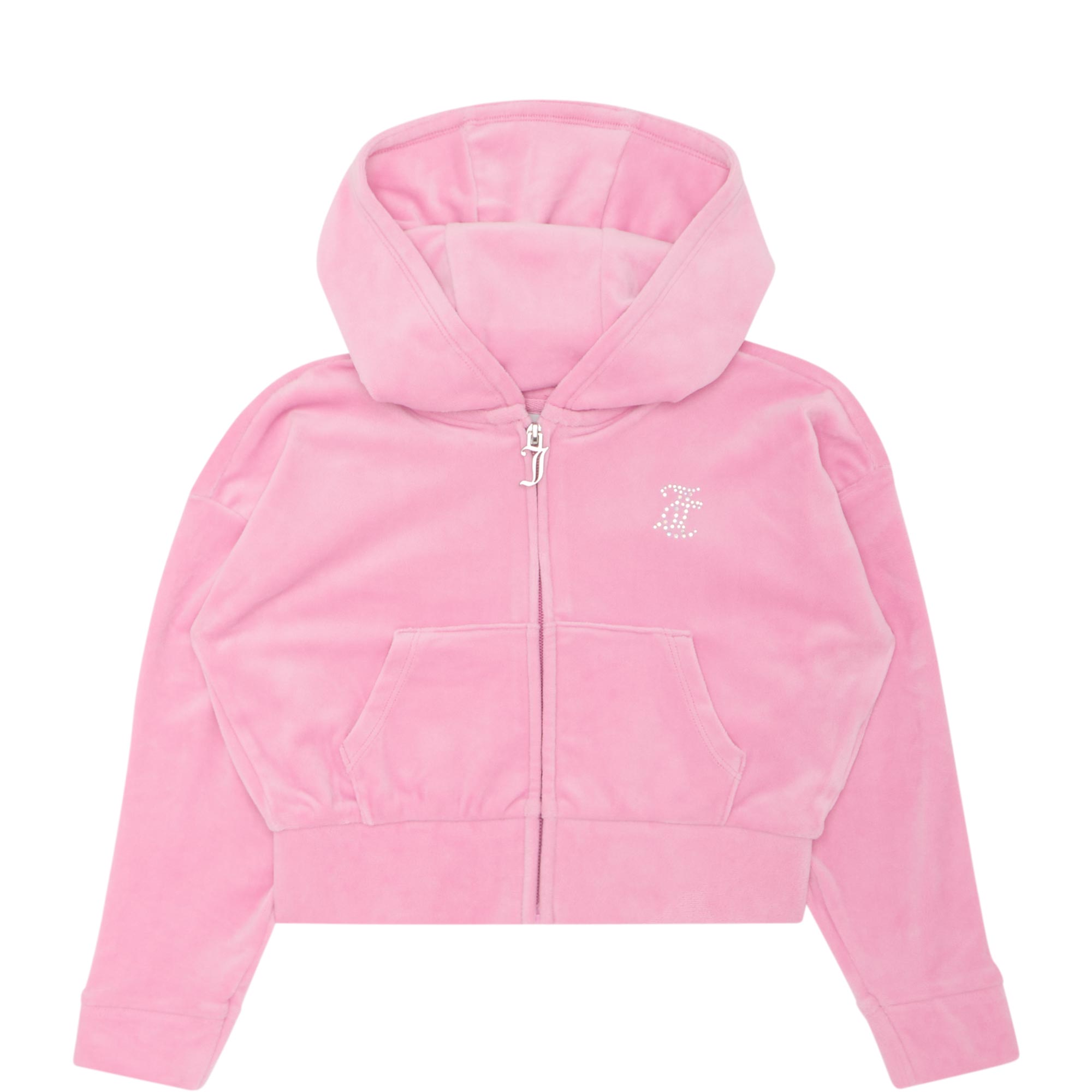 Diamant&eacute; Logo Cropped Zip Sweatshirt