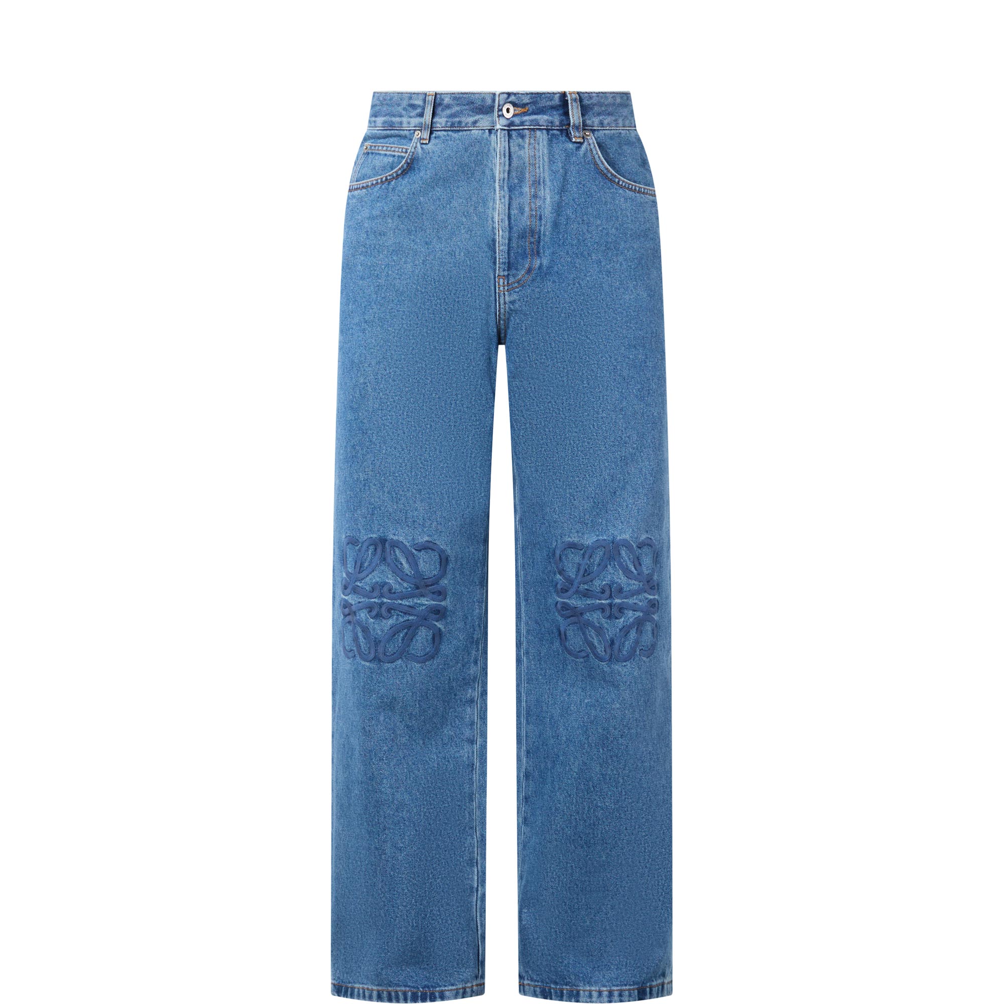 Anagram Logo Straight Leg Jeans
