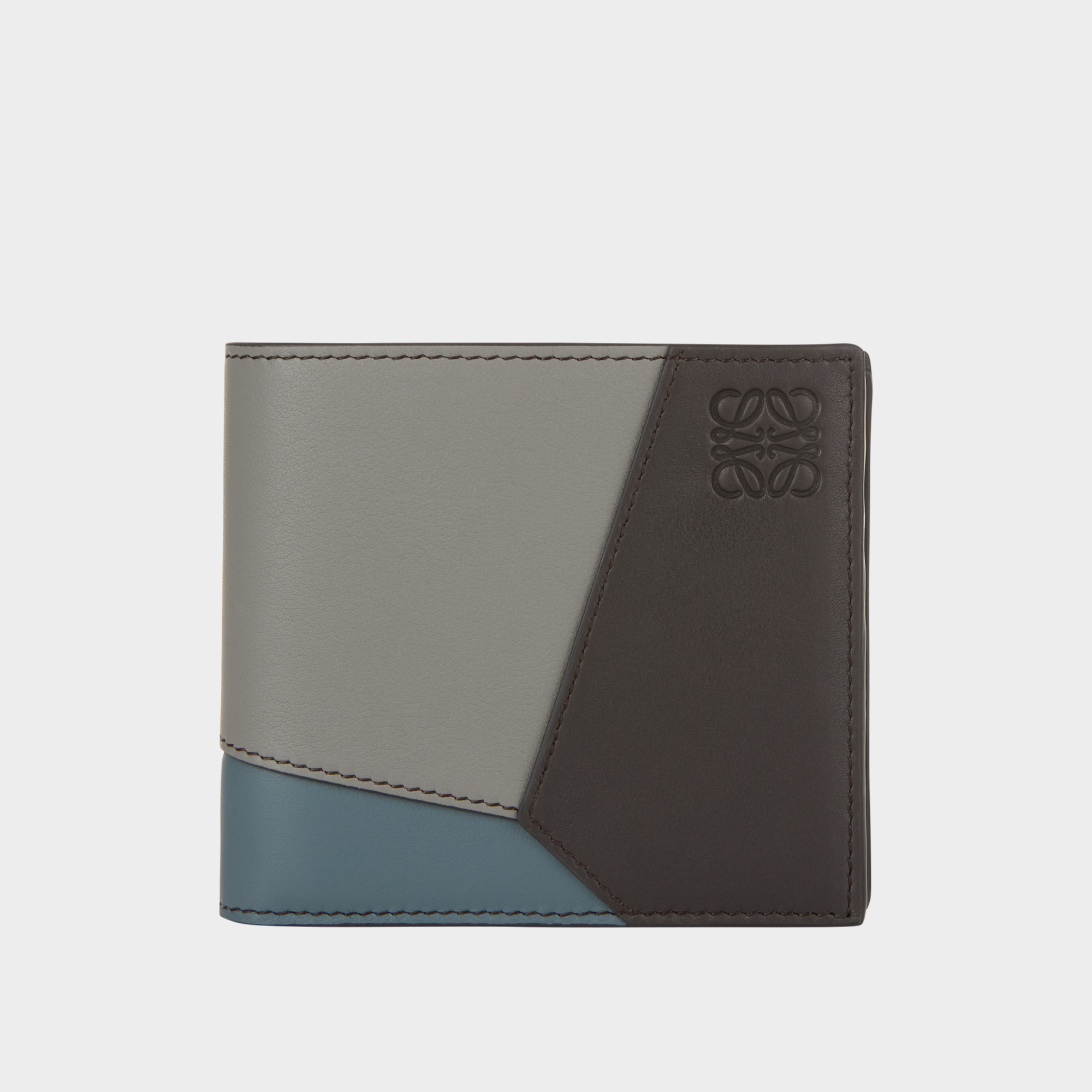Puzzle Edge Bifold Leather Wallet