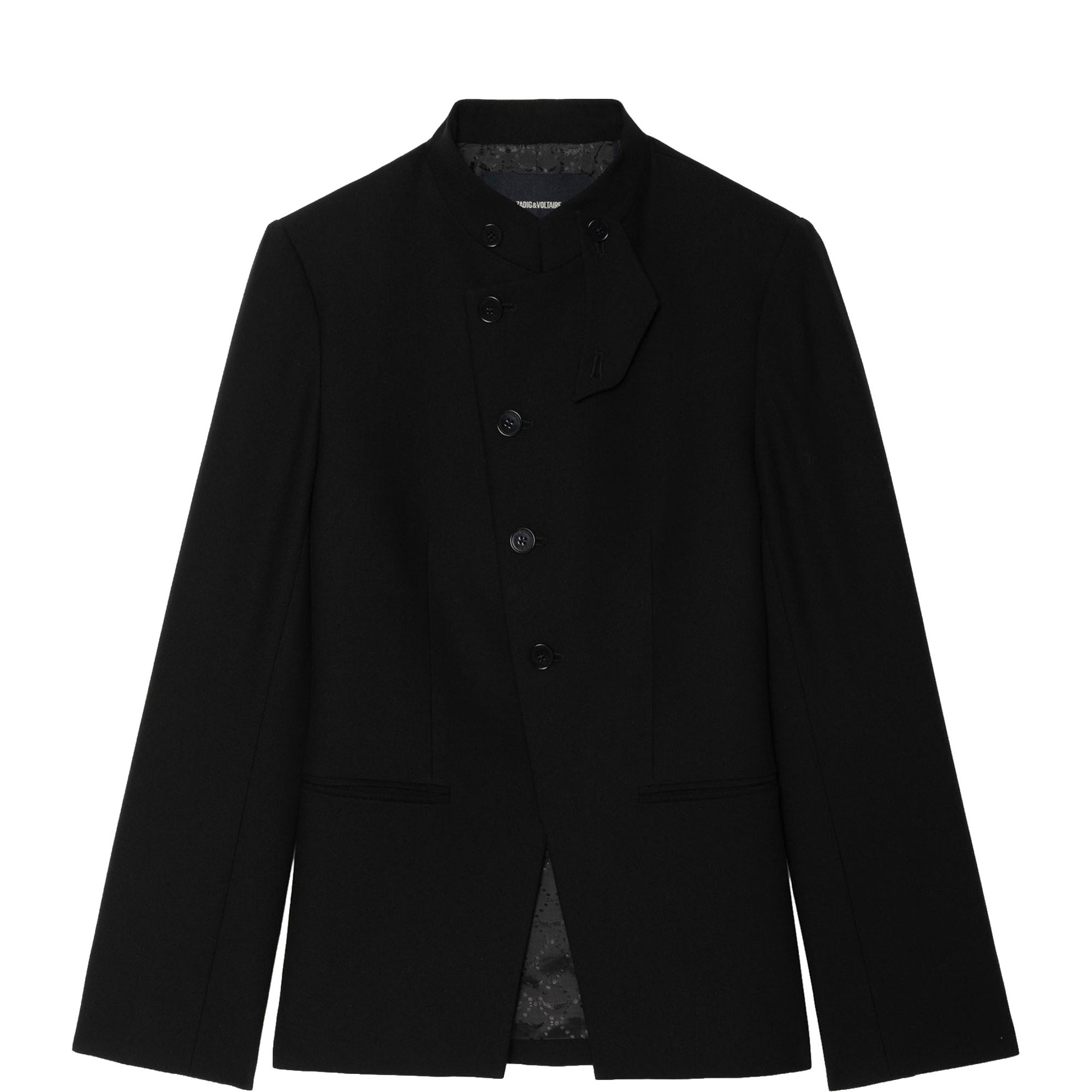 Verysa Rhinestone Logo Blazer