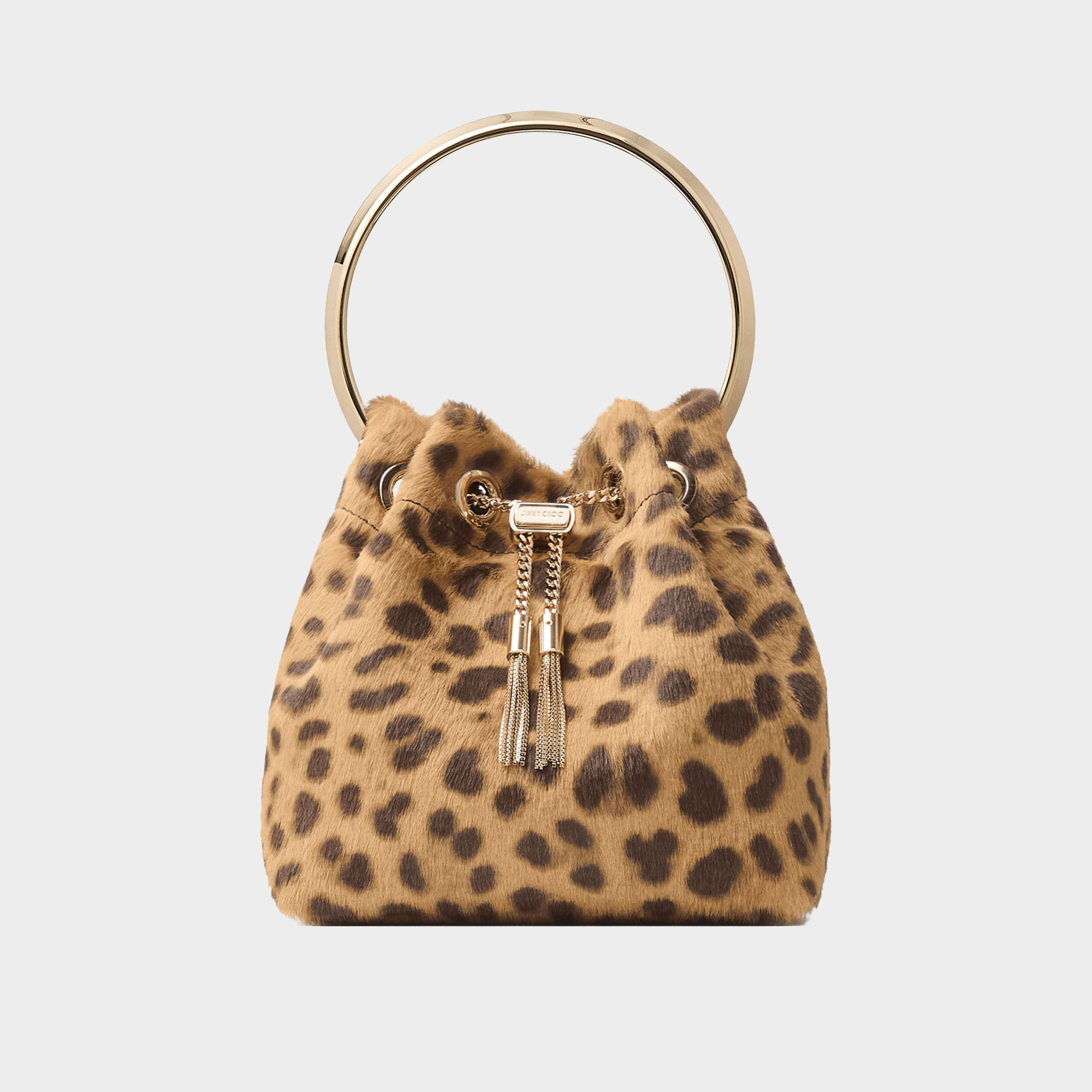 Bon Bon Leopard Bucket Bag