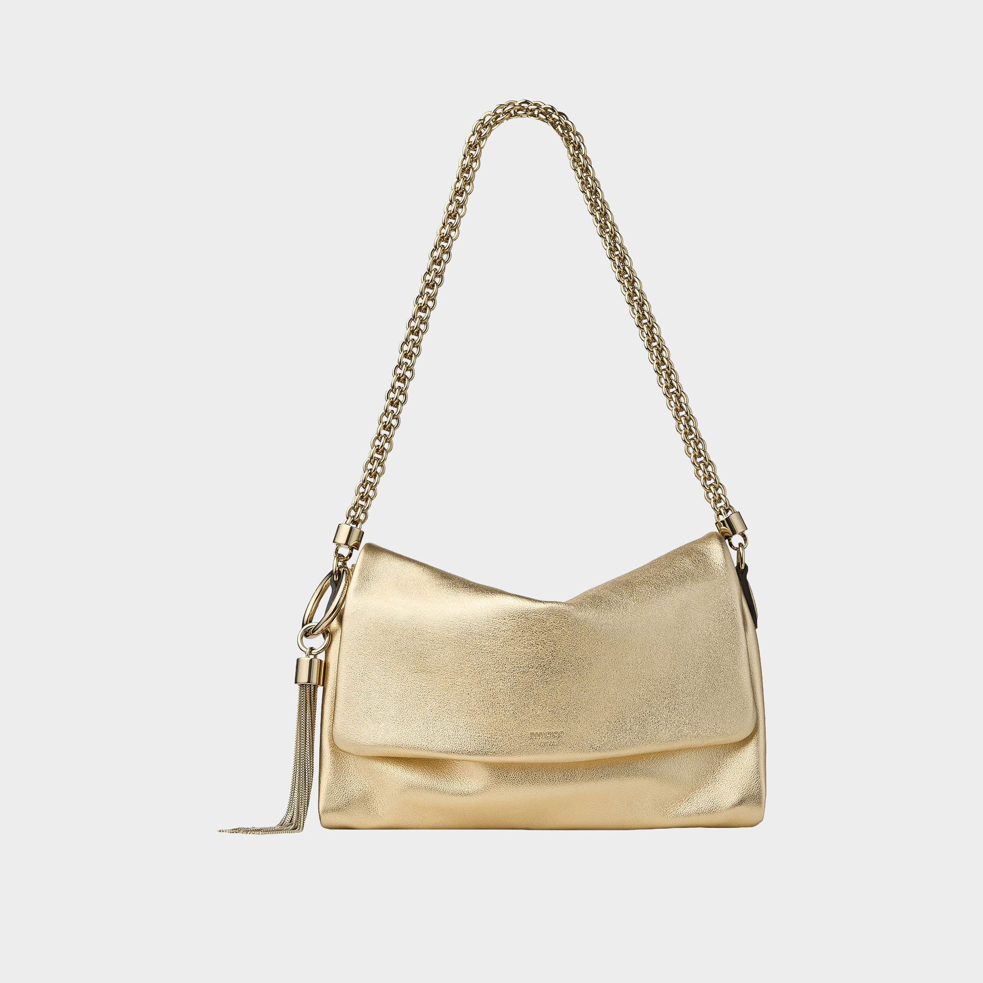 Callie Metallic Flap Shoulder Bag