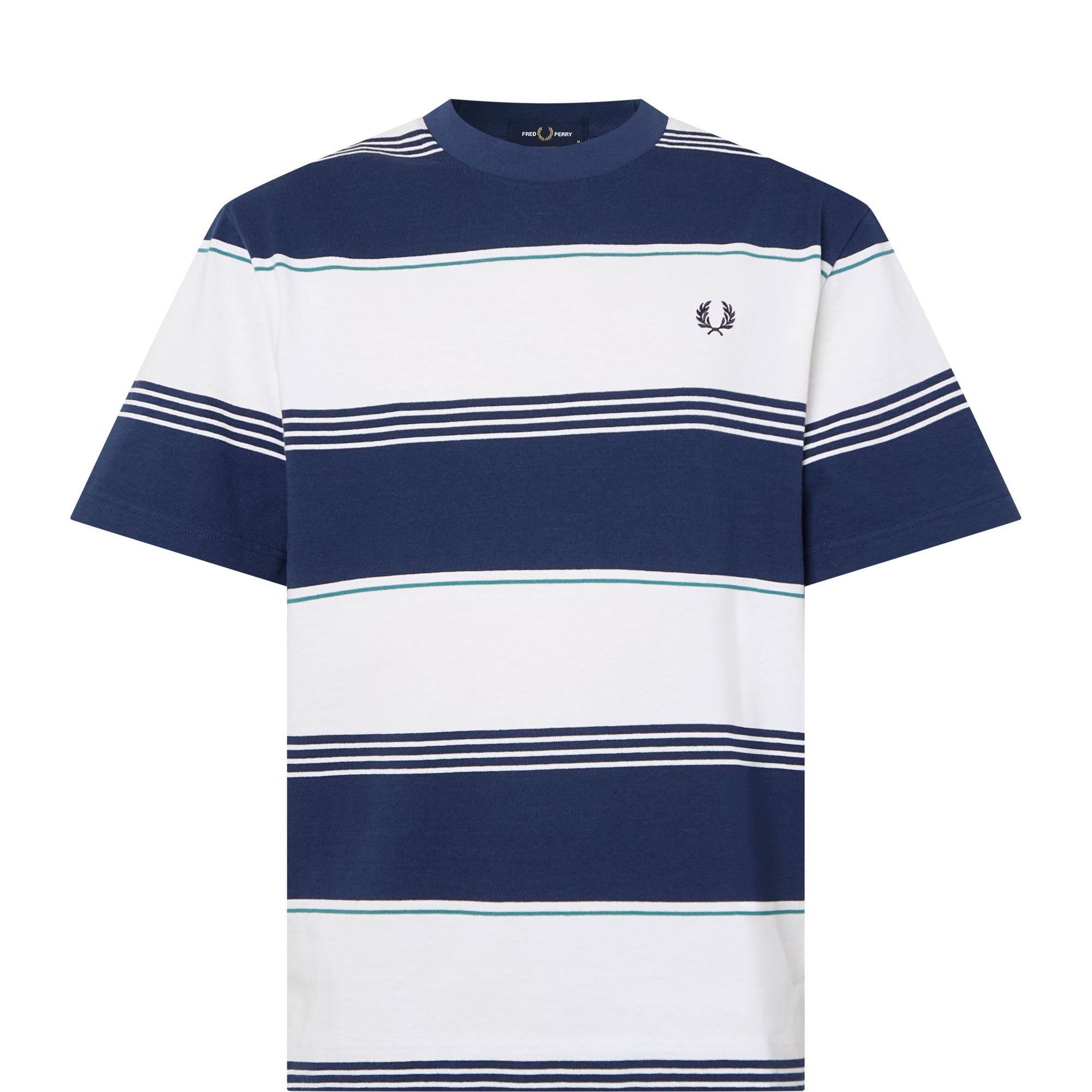 Striped Laurel Wreath Logo T-Shirt