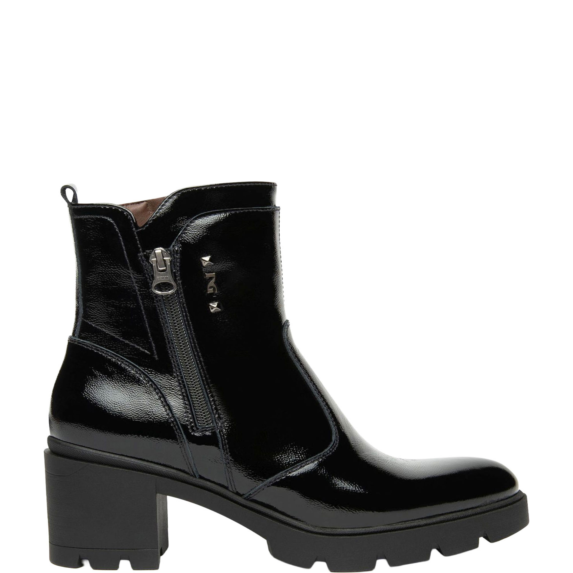 Naplak Patent Heeled Boots