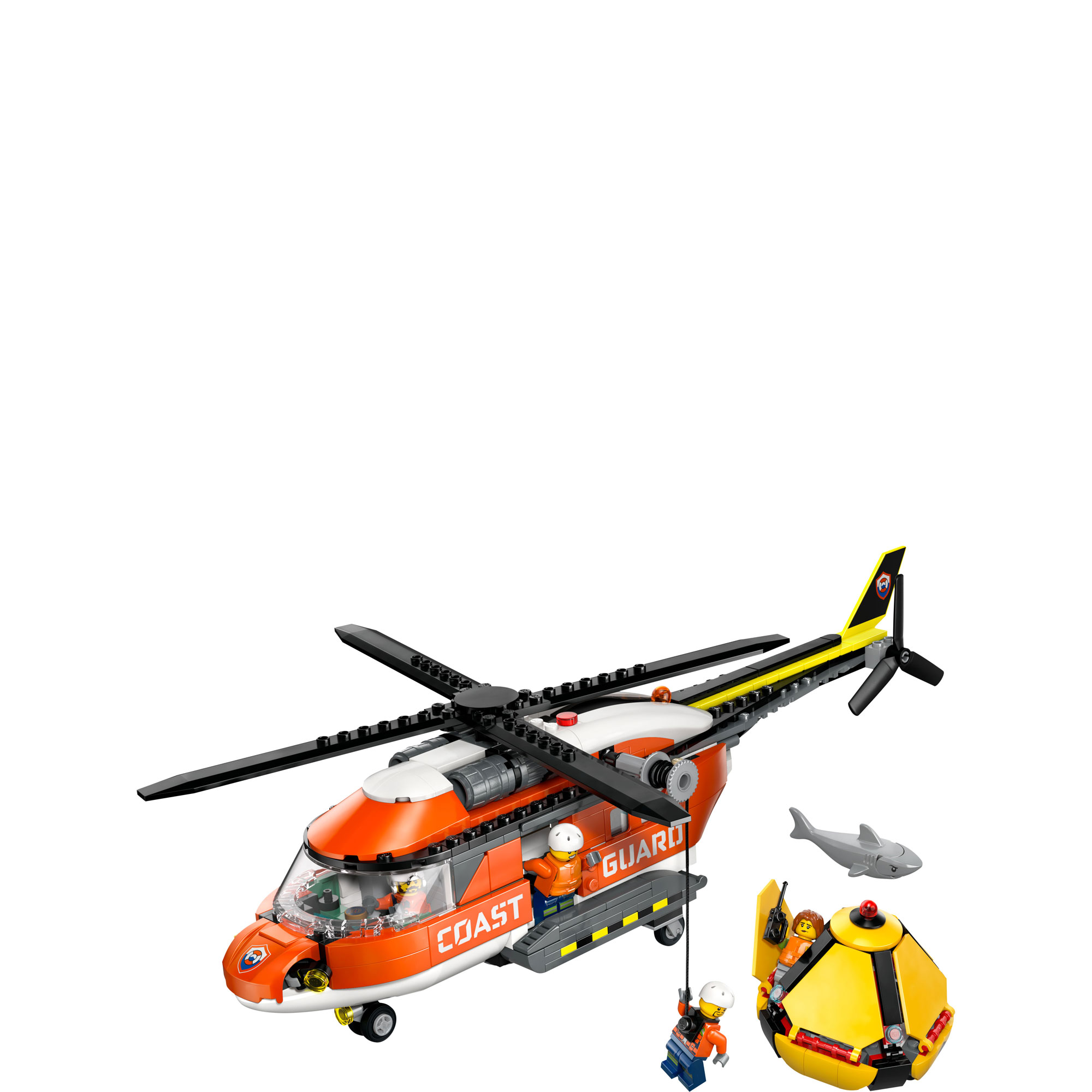 LEGO&reg; City Coast Guard Helicopter Toy Building Set